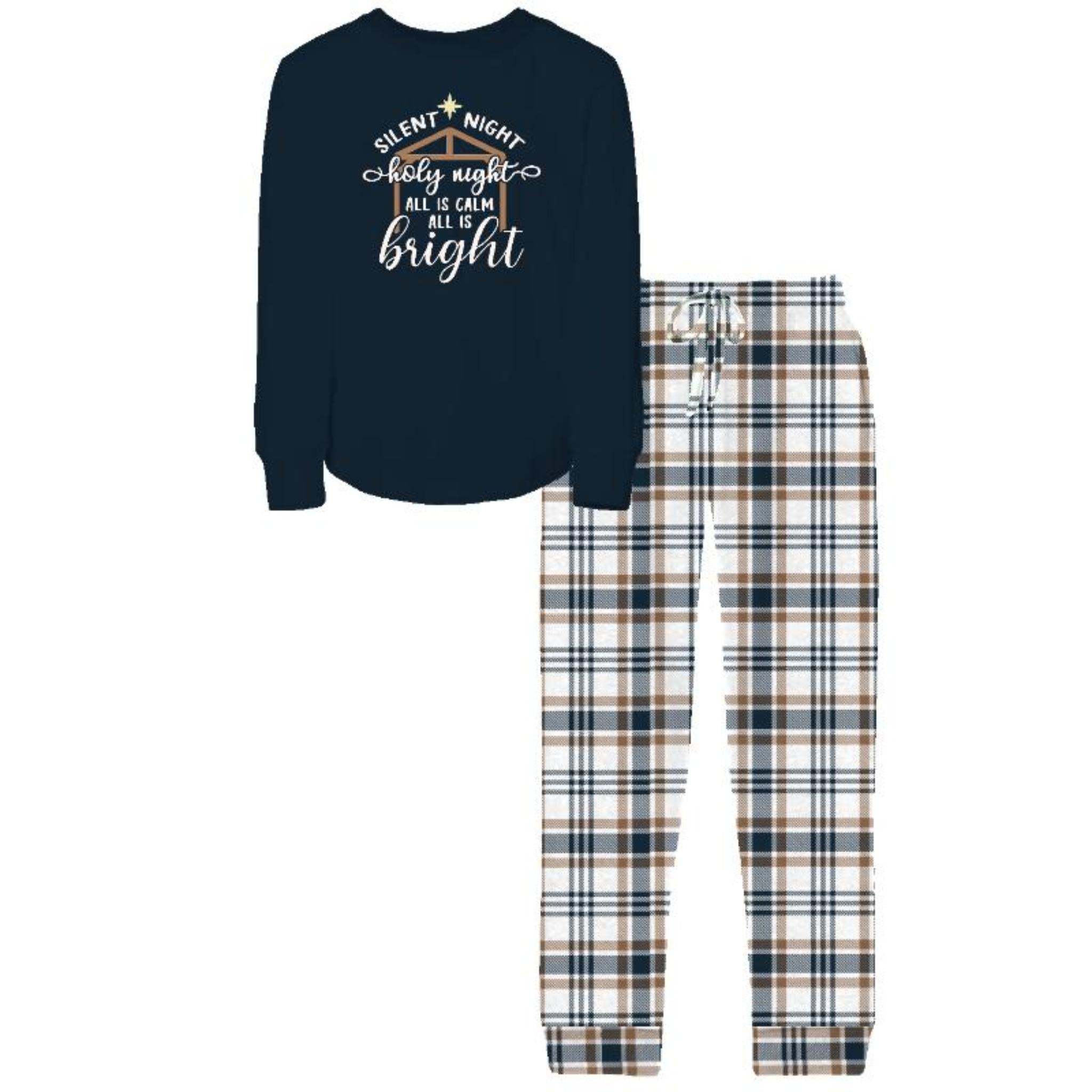 Kids Silent Night Jammie Jogger Pant Set XS