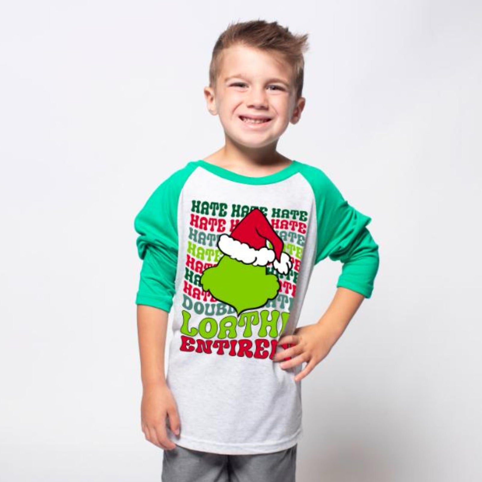 Kids Hate Hate Hate 3/4 Sleeve T-Shirt XL