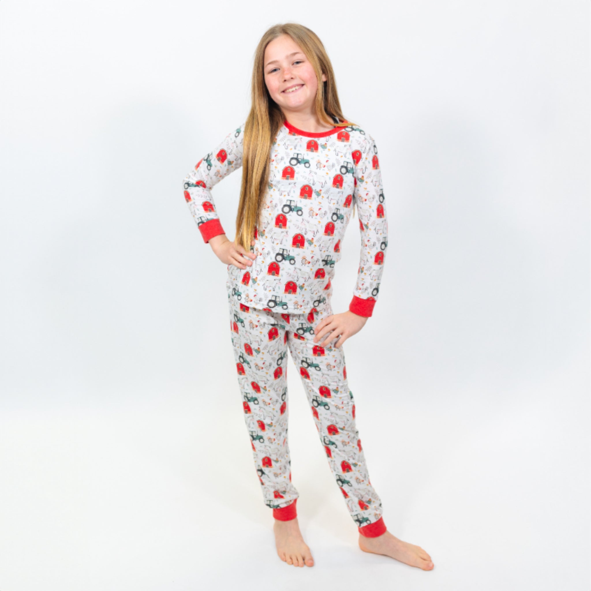 Kids Down On the Farm Pajama Set 2T