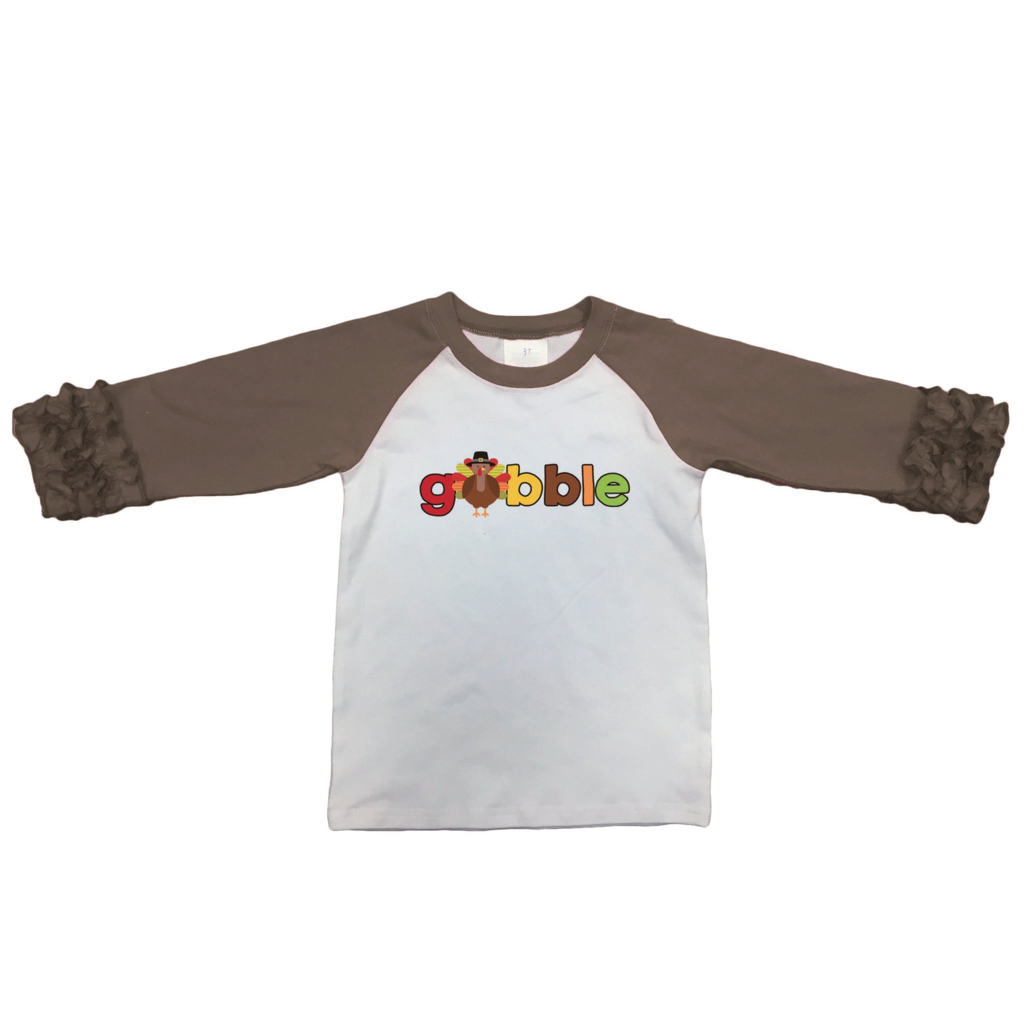 Kids Gobble 3/4 Sleeve T-Shirt L