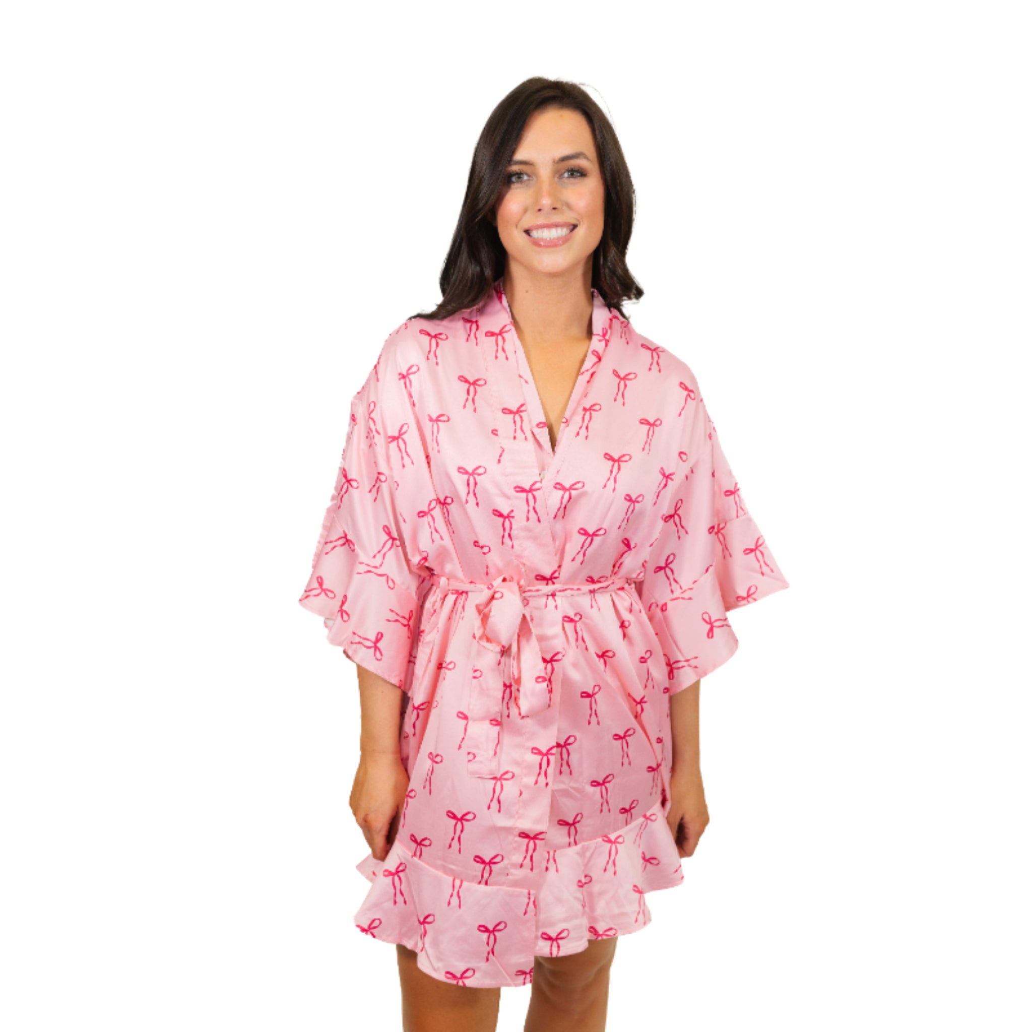 Tied with a Bow Satin Robe M/L