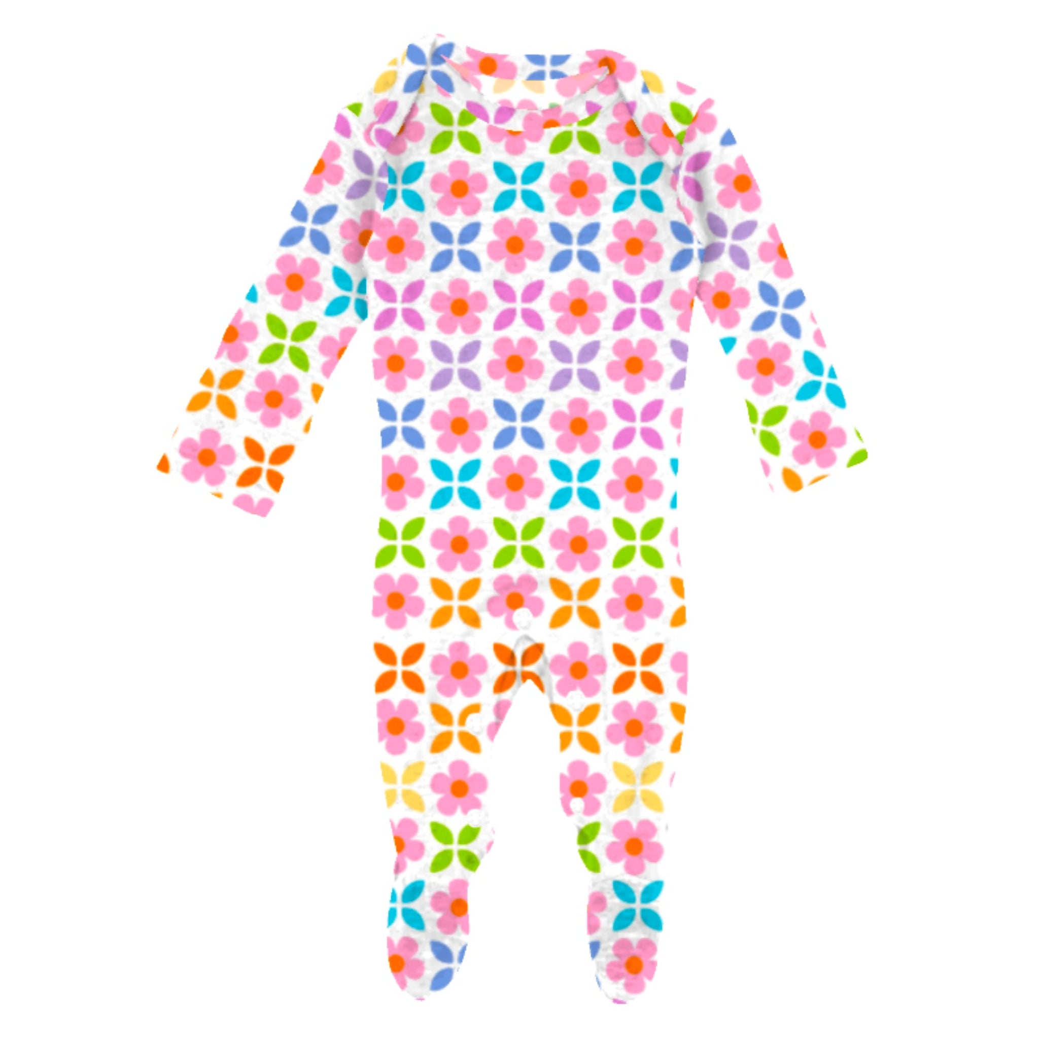 Kids Floral Daze Jammie Onesie 18MO