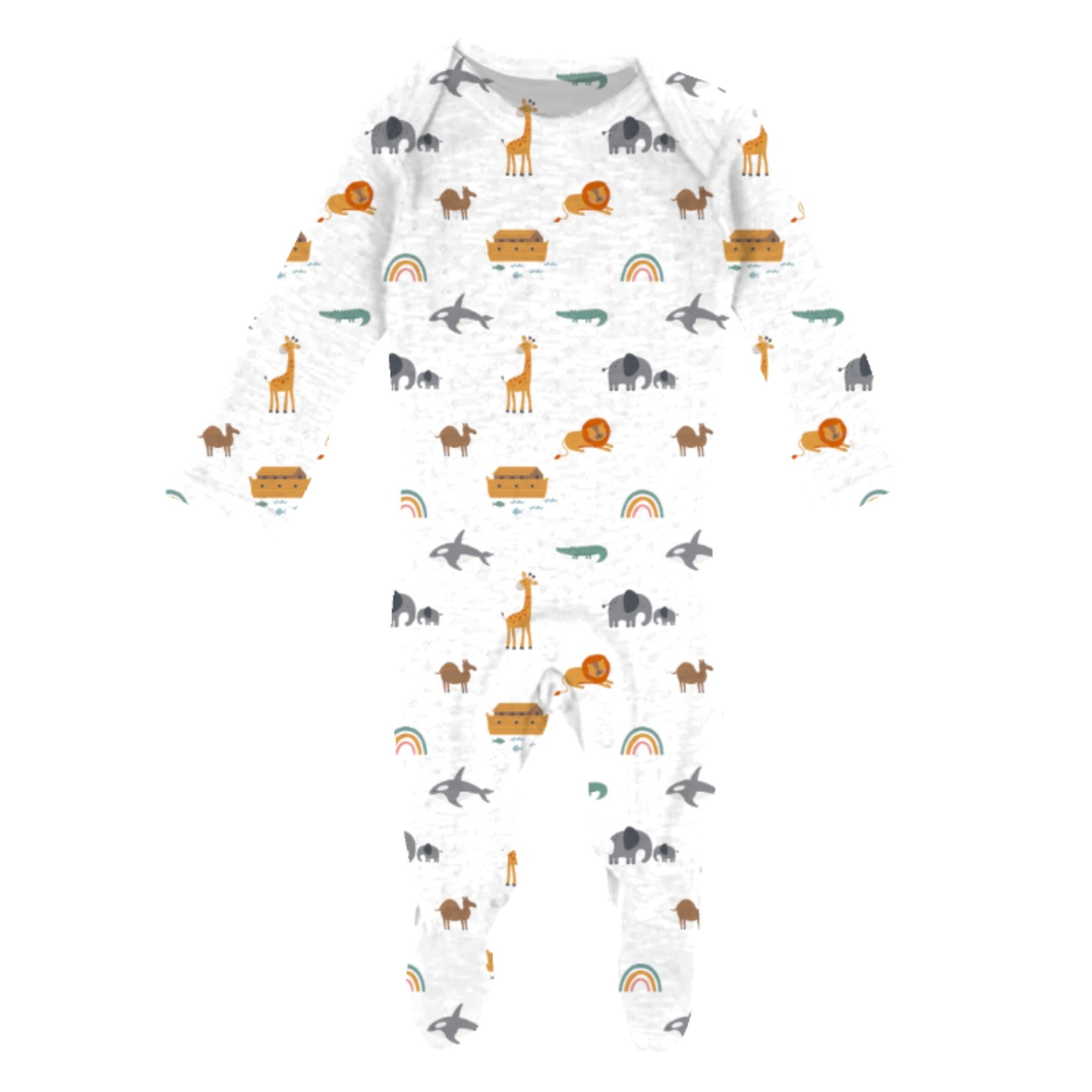 Kids Noah's Ark Bamboo Onesie NB