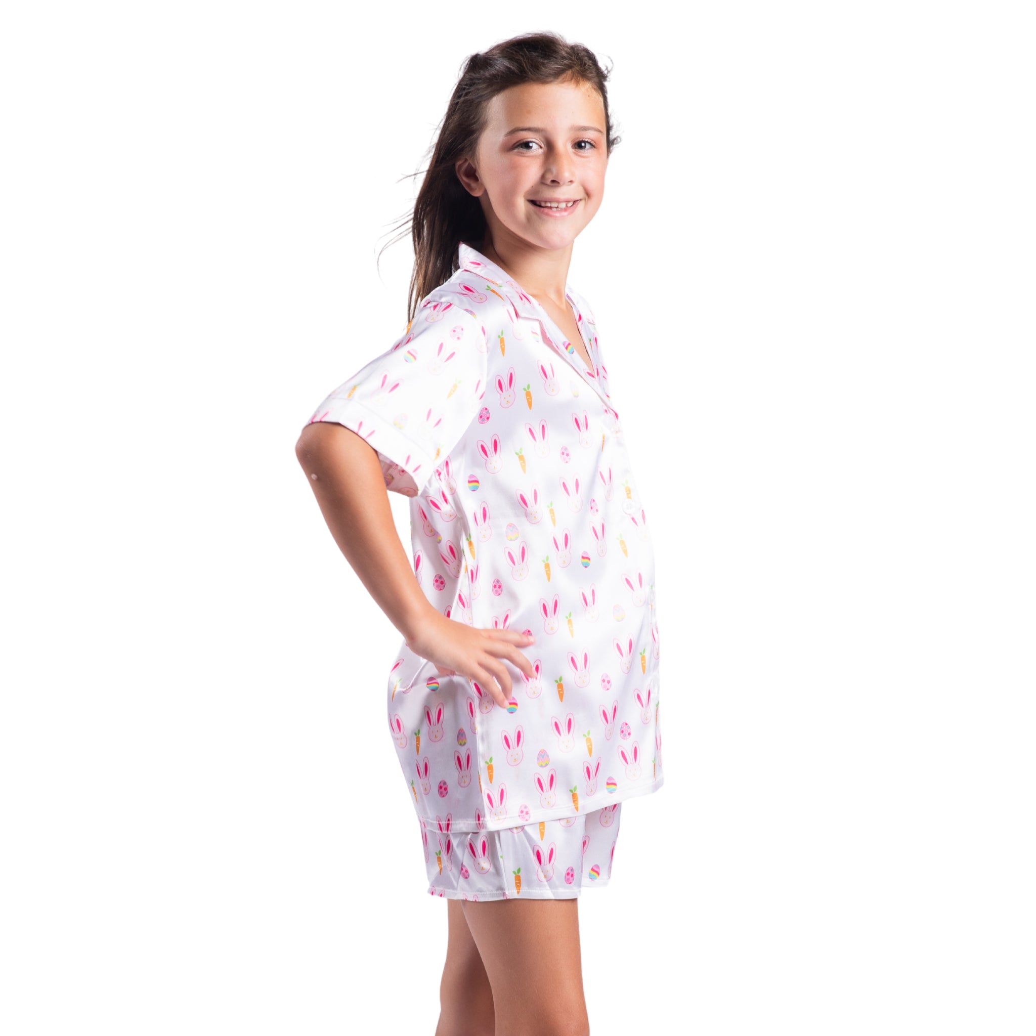 Kids Hoppy Easter Pajama Short Set S
