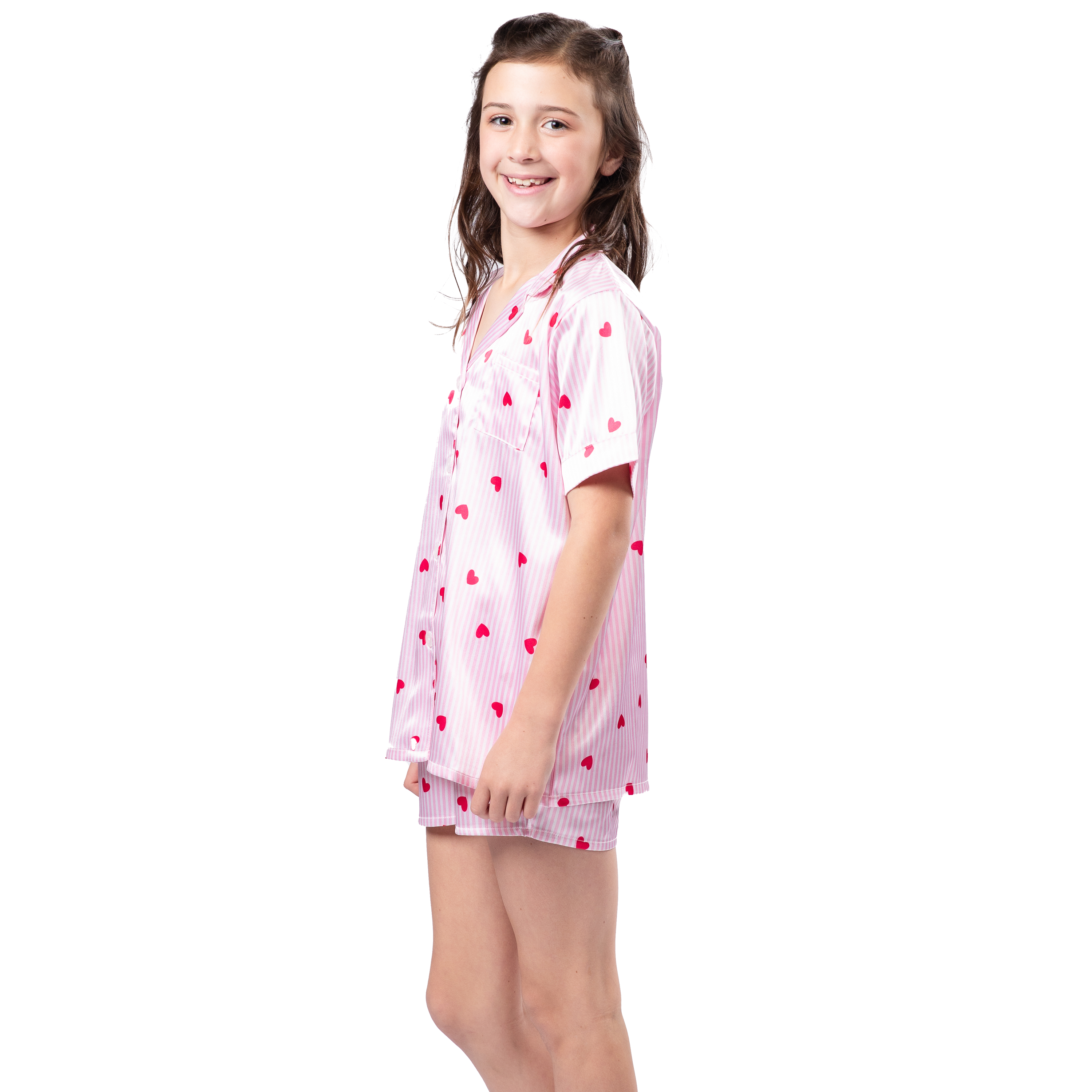 Kids With Love Satin Pajama Short Set