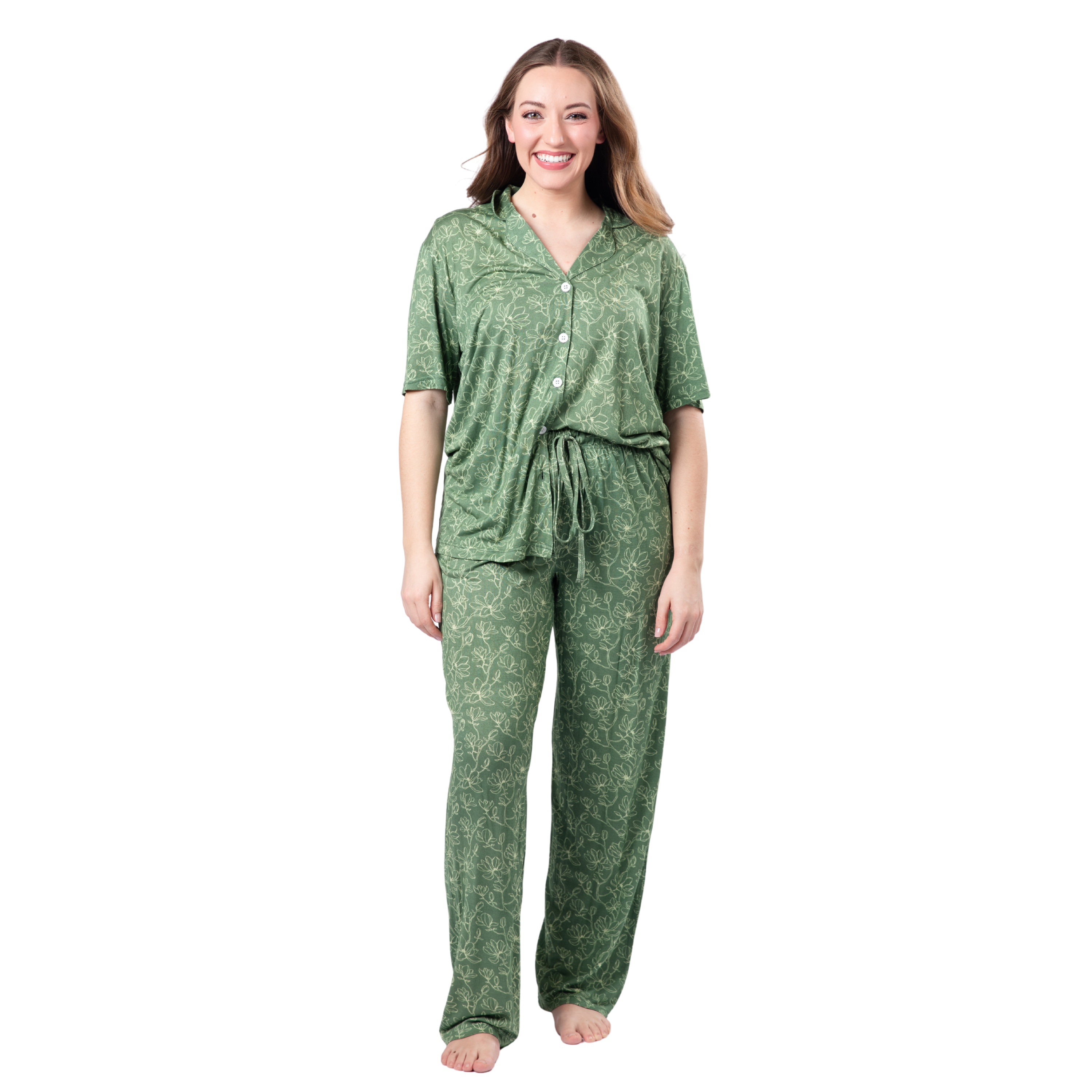 Heritage Bloom Bamboo Pajama Set