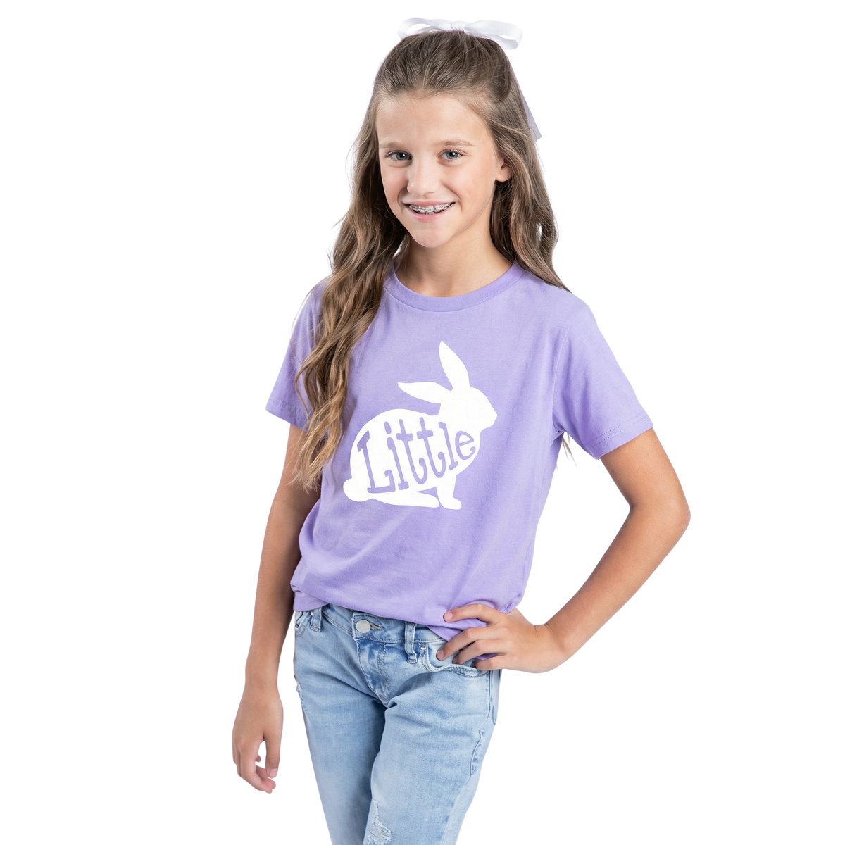 Kids Little Bunny Purple T-Shirt - Soft Cotton Toddler Tee | Jane