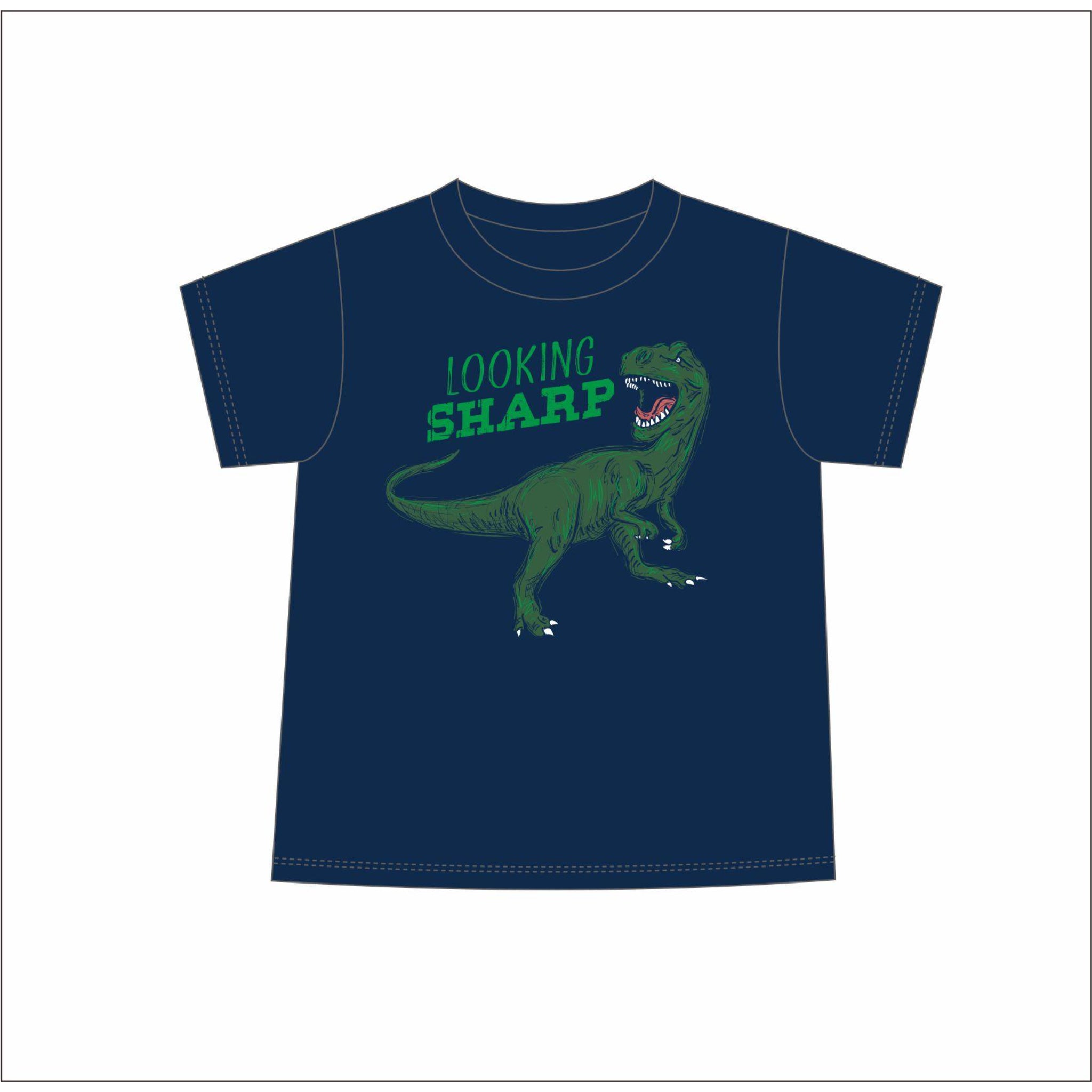 Kids T-Rex Looking Sharp T-Shirt XL