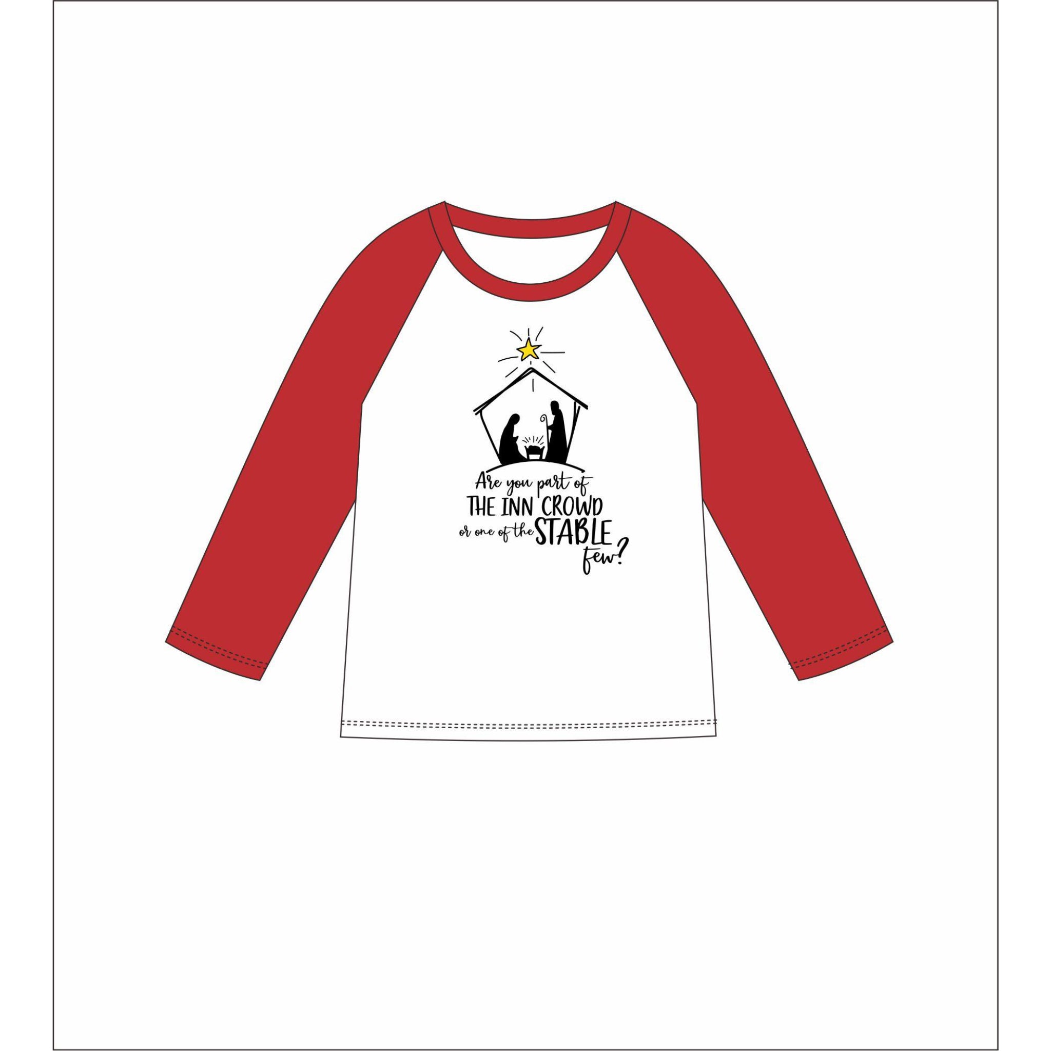 Kids Are You A Part Of The Inn Crowd 3/4 Sleeve T-Shirt XL