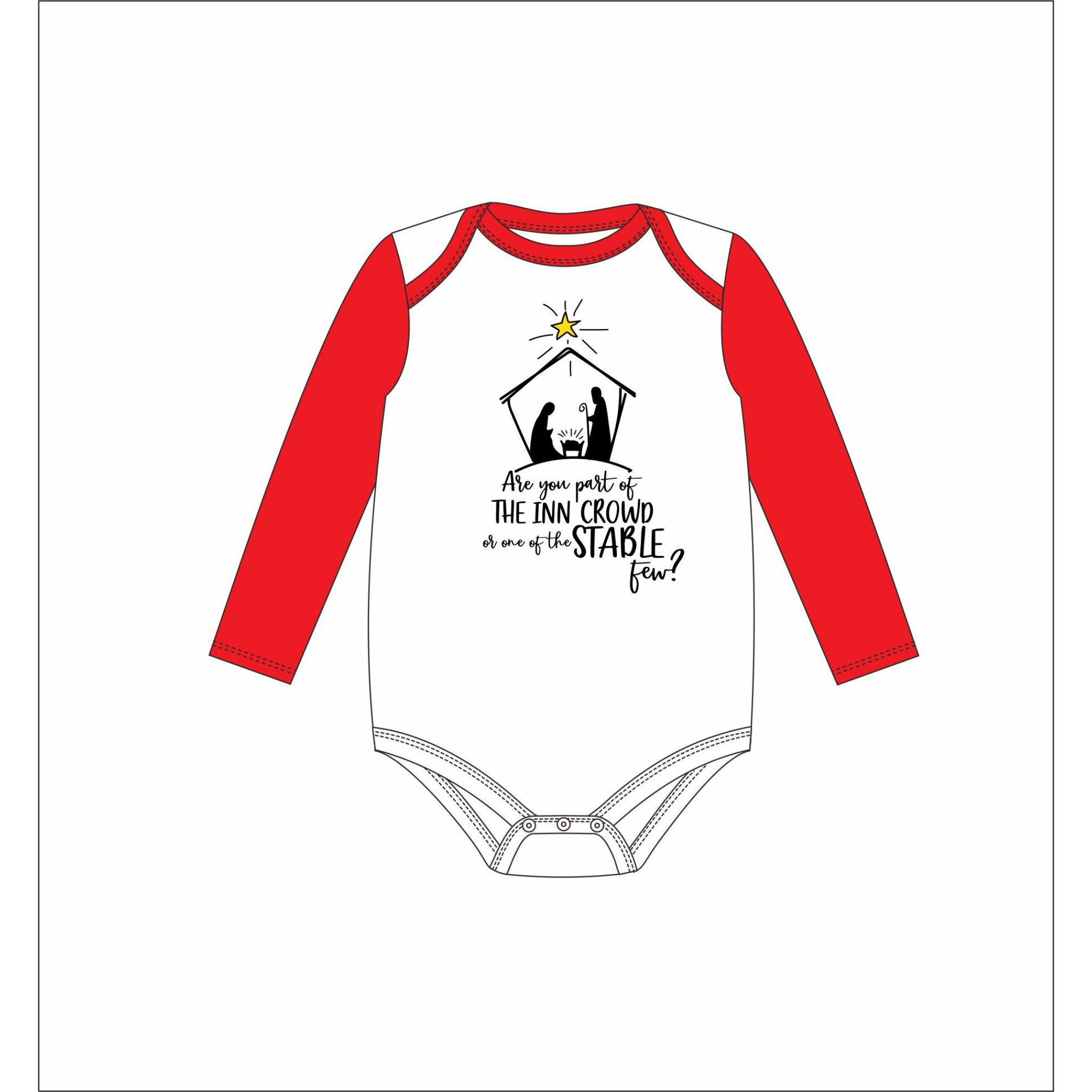 Kids Are You A Part Of The Inn Crowd Long Sleeve Baby Onesie 12MO
