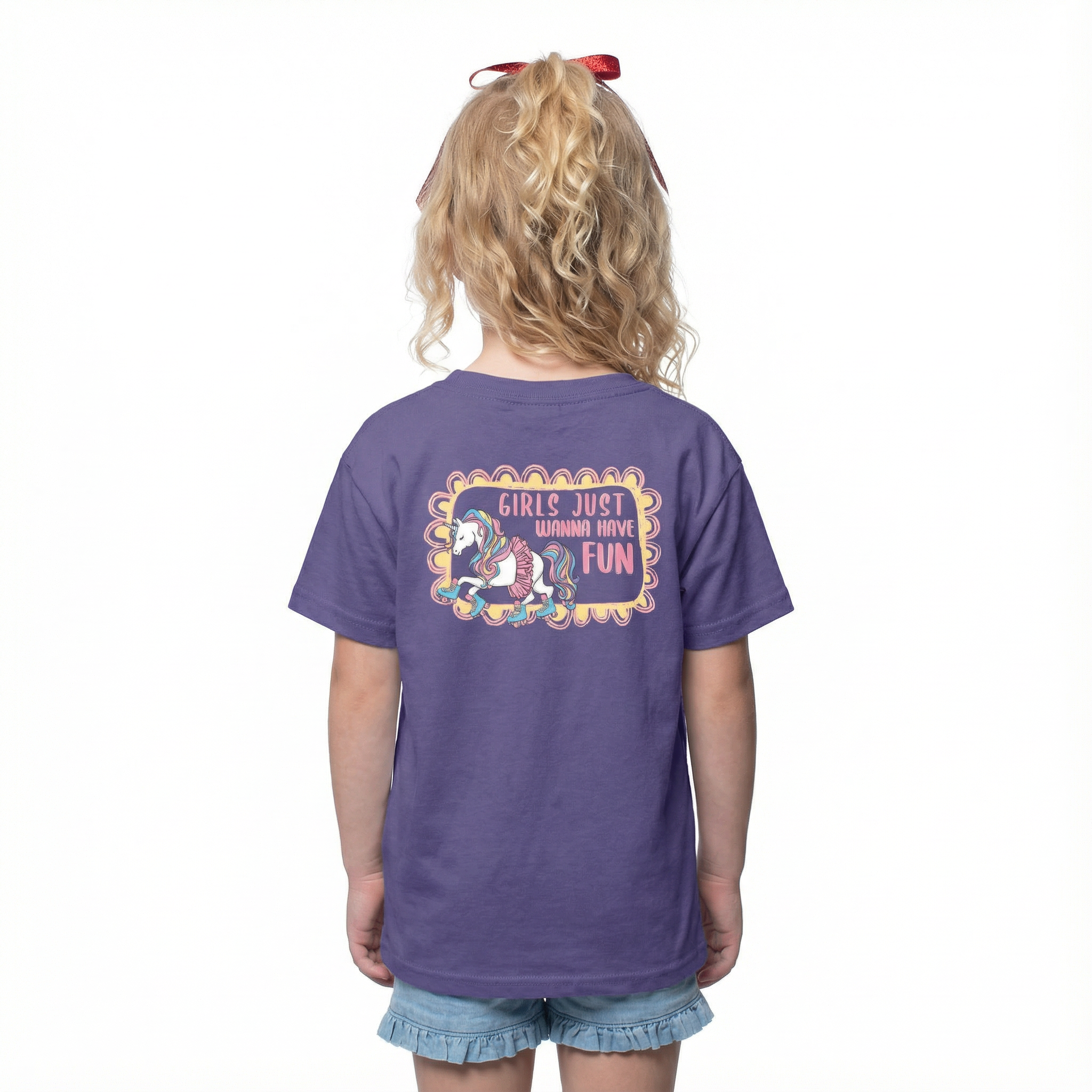 Kids Girls Just Wanna Have Fun T-Shirt