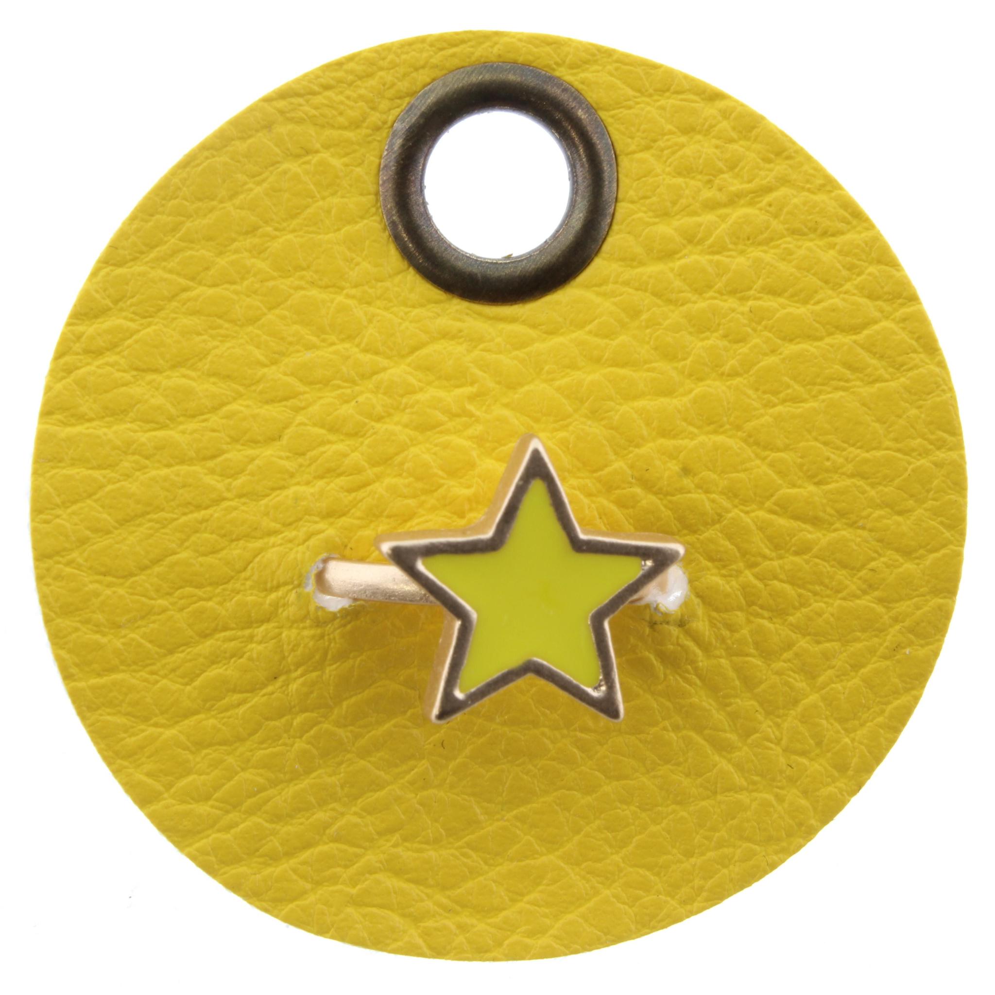 Yellow Star Adjustable Gold Ring