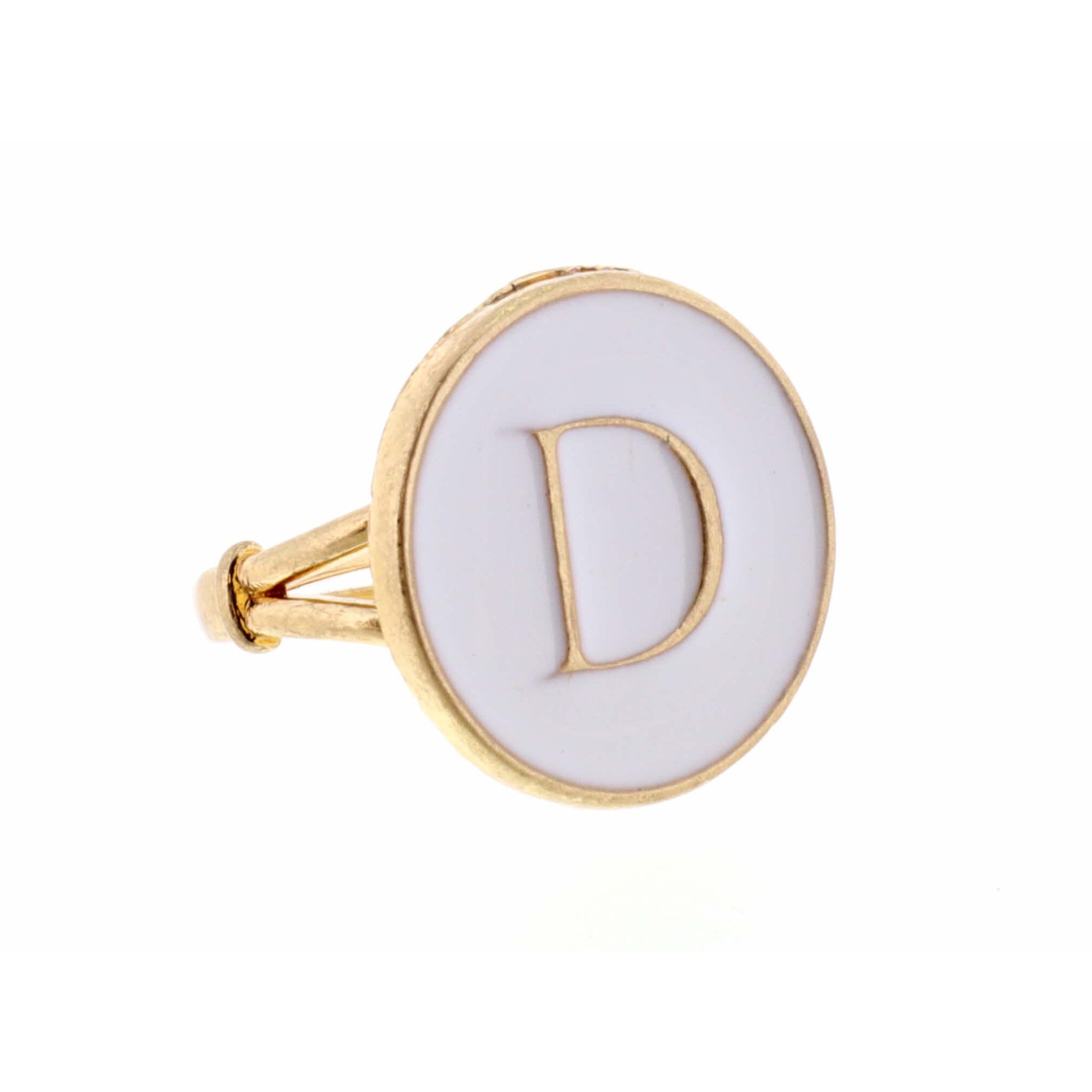 White Epoxy "D" Initial Ring