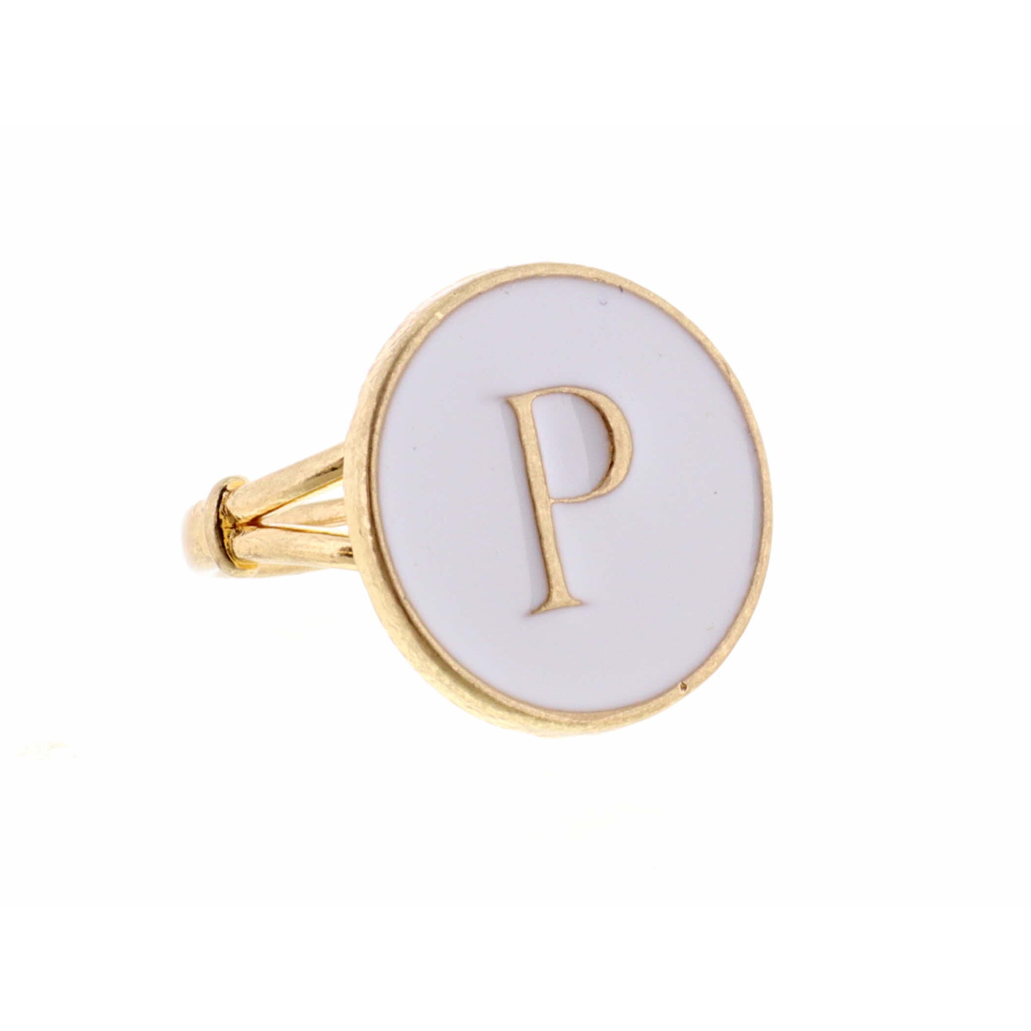 White Epoxy "P" Initial Ring