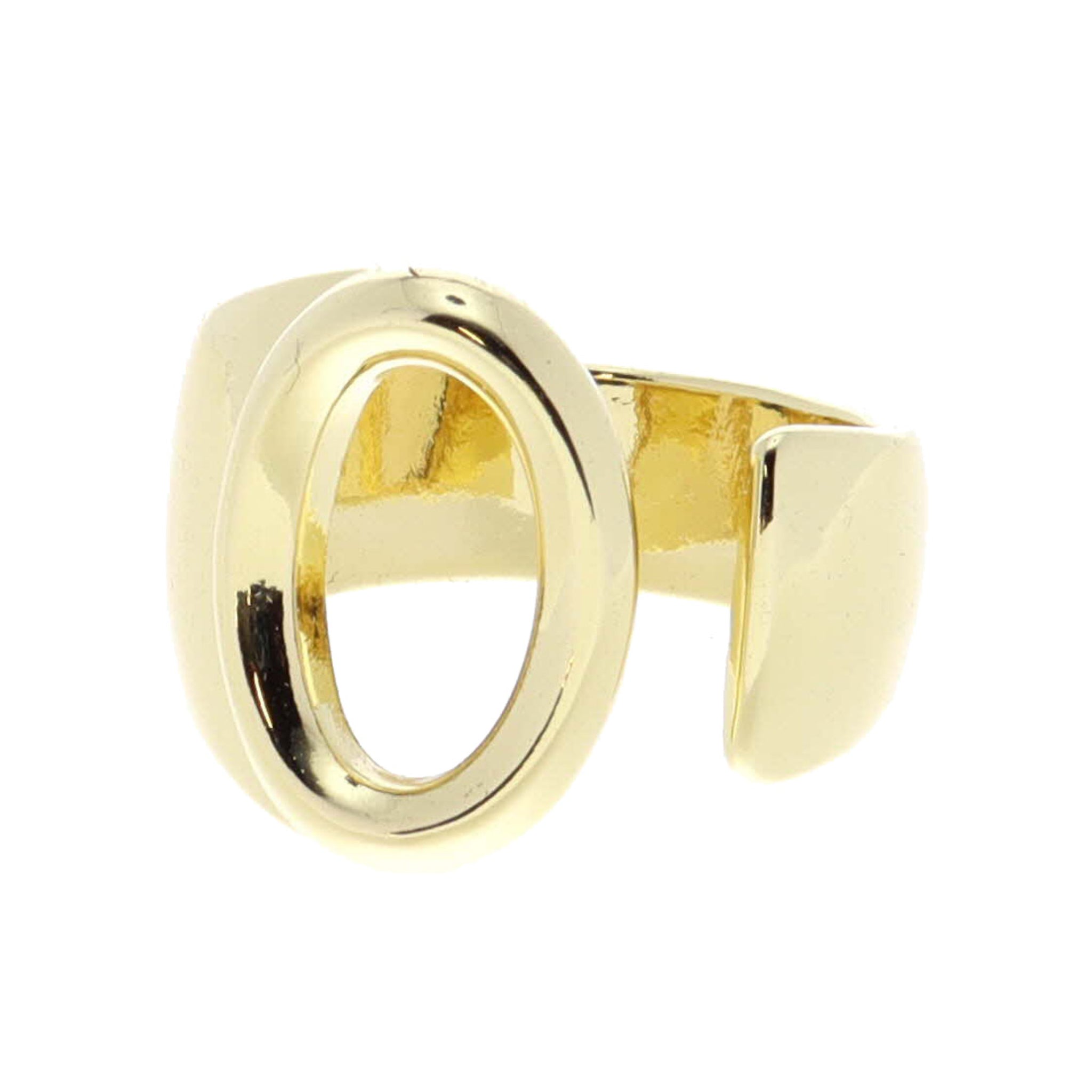 Gold Initial "O" Wrap Ring