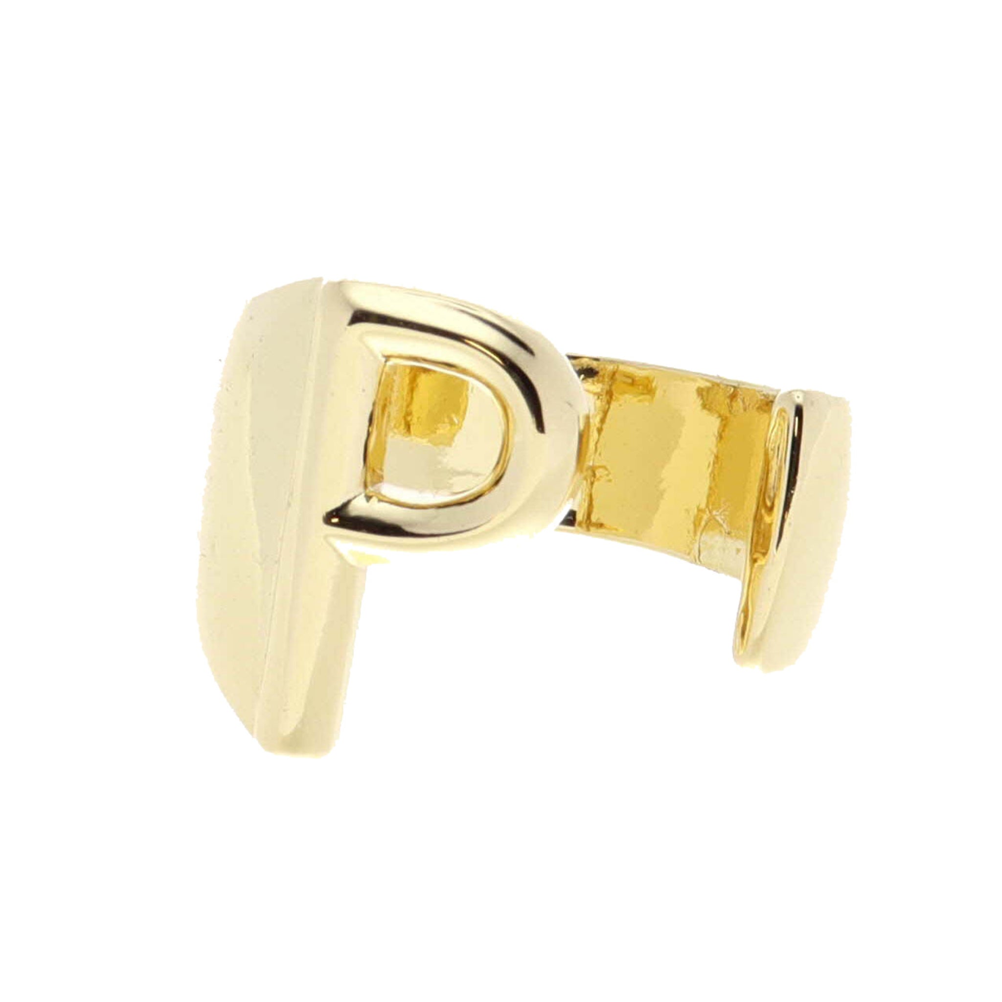 Gold Initial "P" Wrap Ring