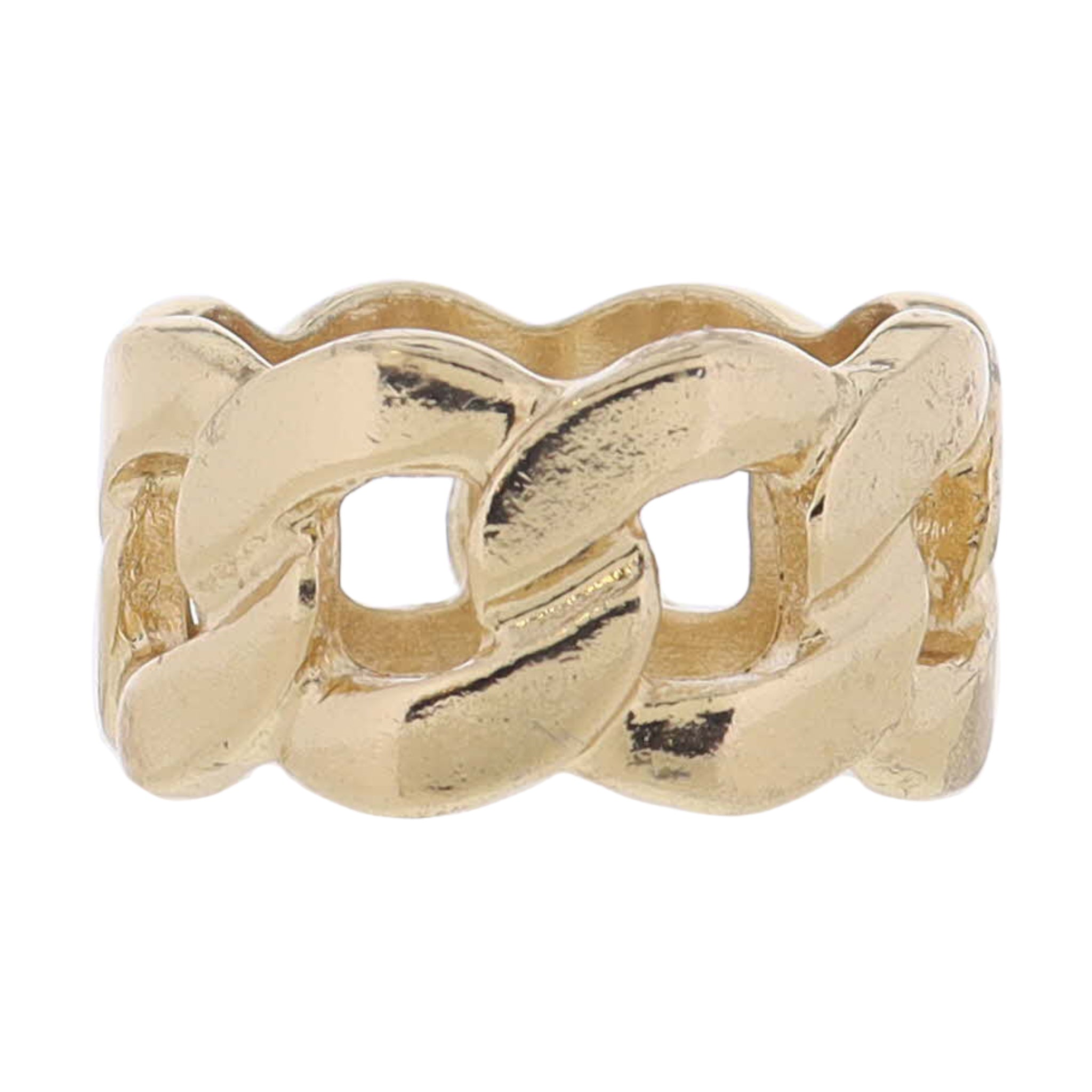 Chunky Gold Chain Band Ring