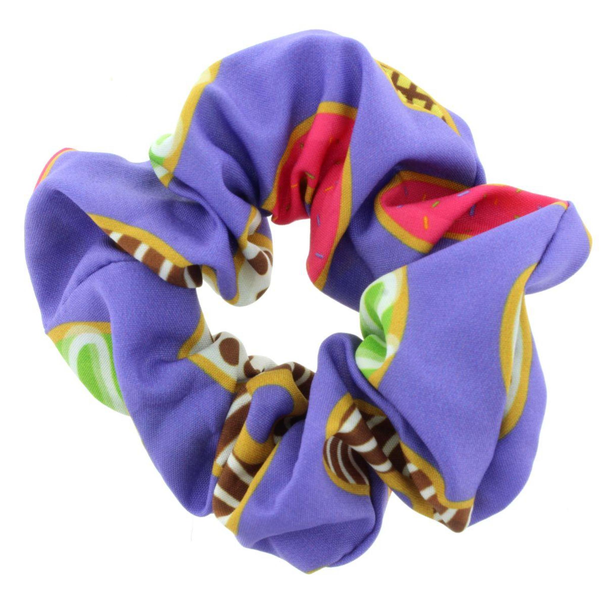 Kids Purple Donut Scrunchie