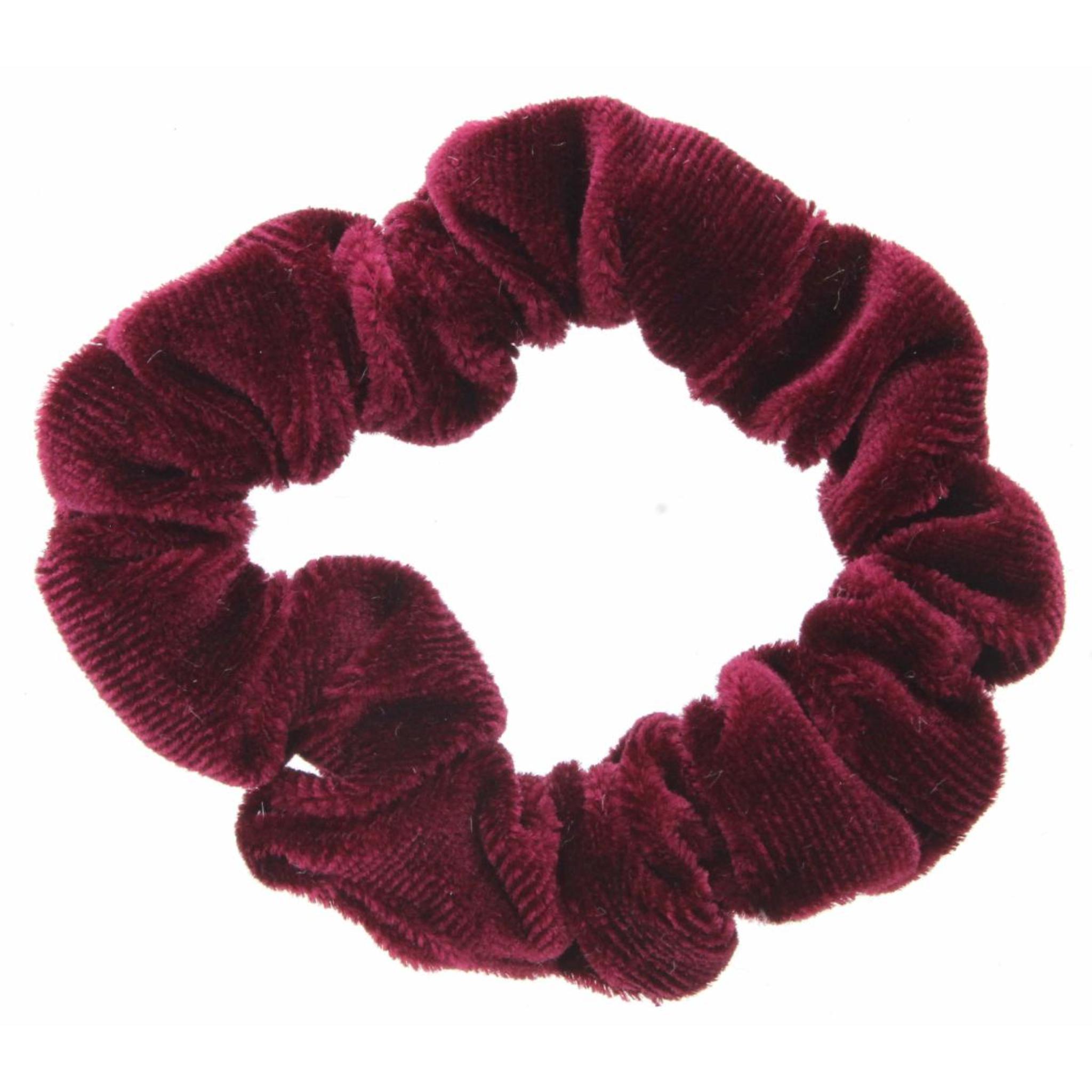 Maroon Velvet Small Scrunchie