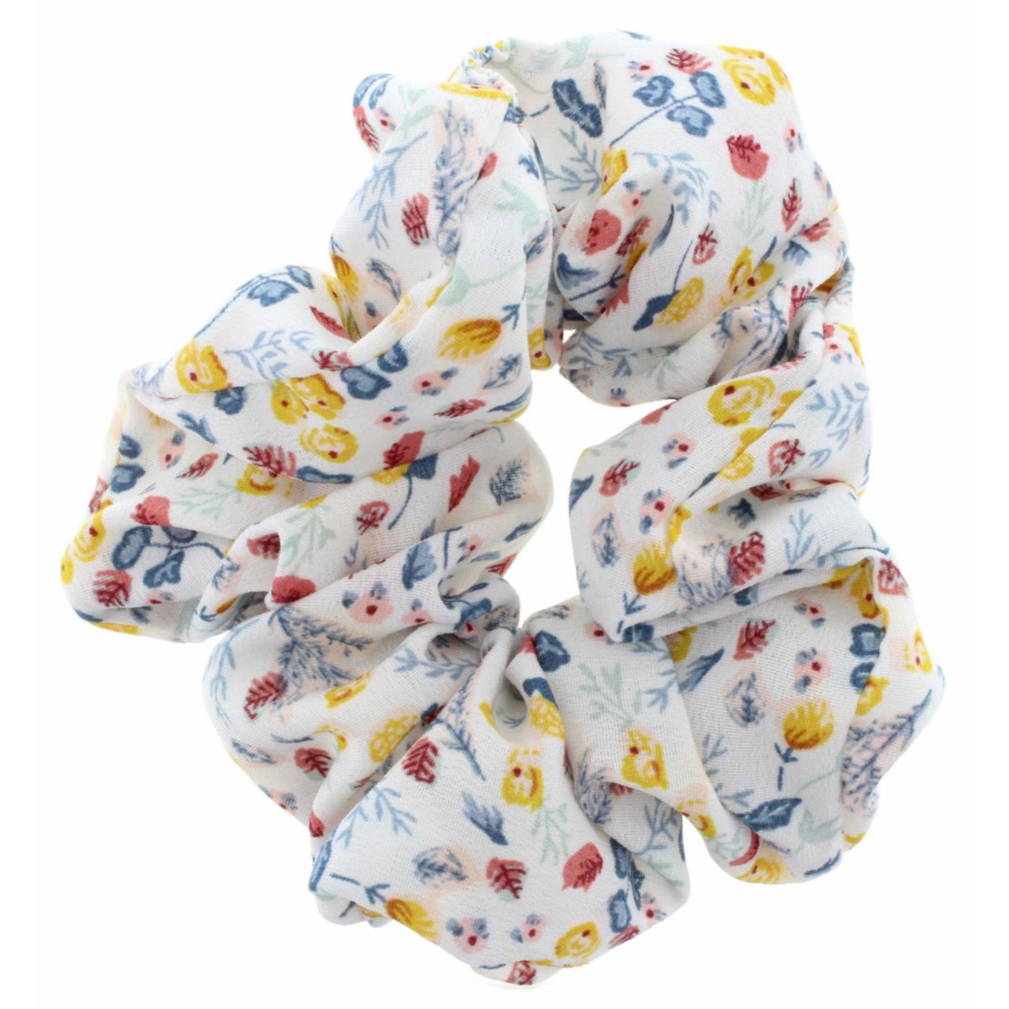 Kids White with Floral Scrunchie