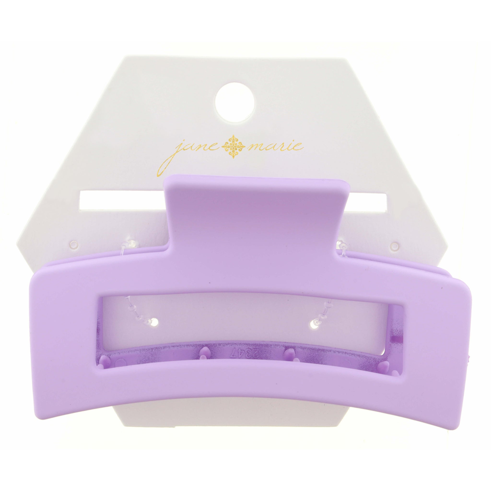 Large Lavender Rectangle Claw Hair Clip
