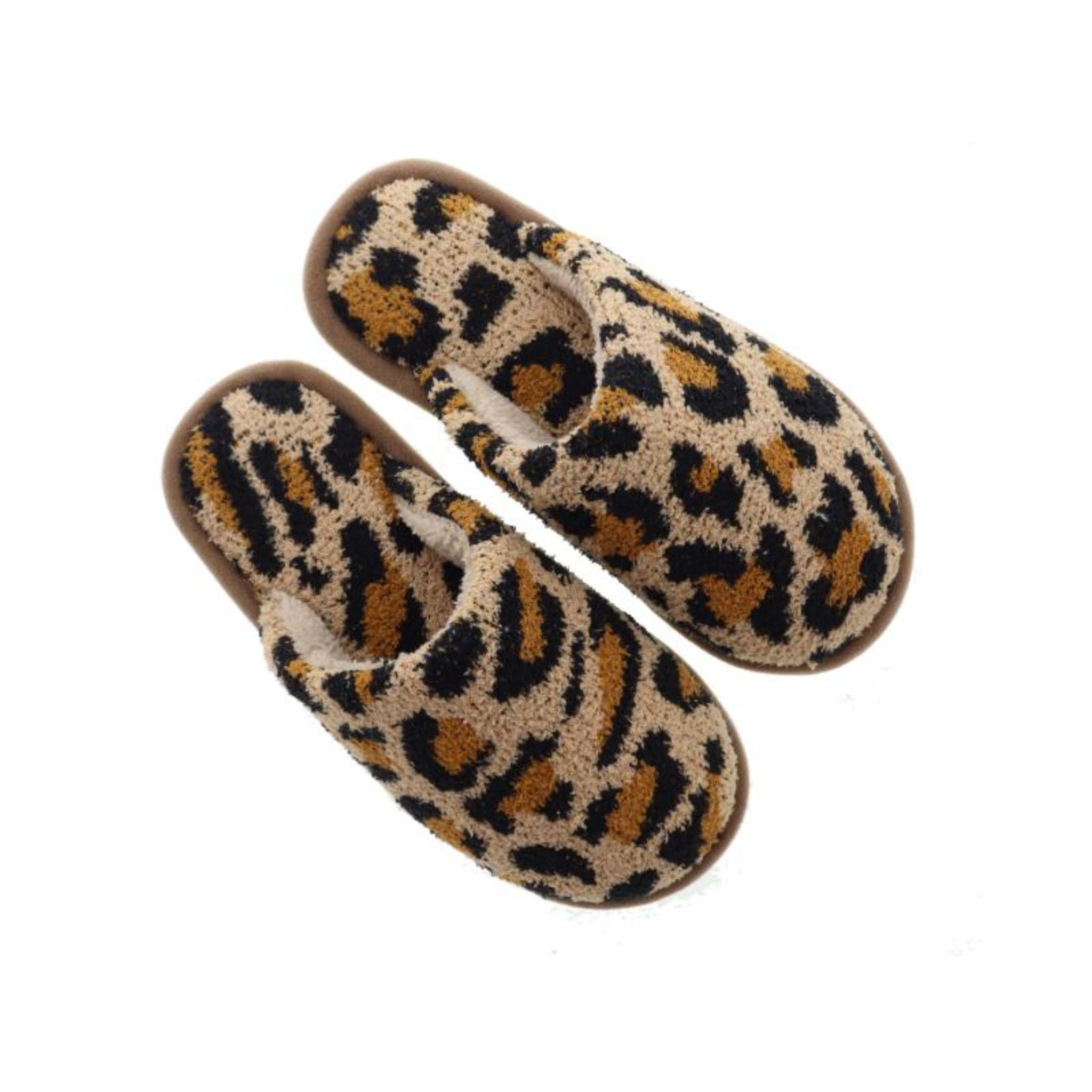 Leopard Closed Toe Slipper
