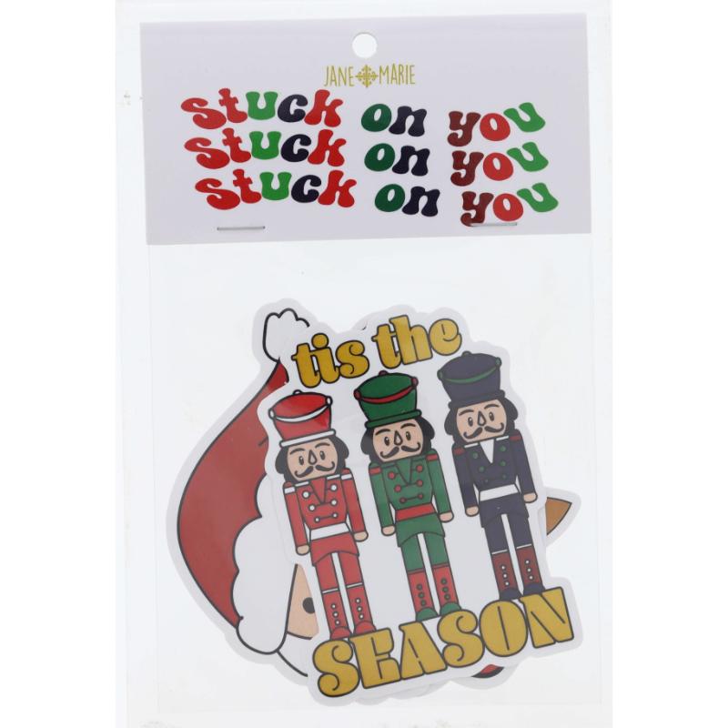 Set of 4 Stickers, Tis The Season