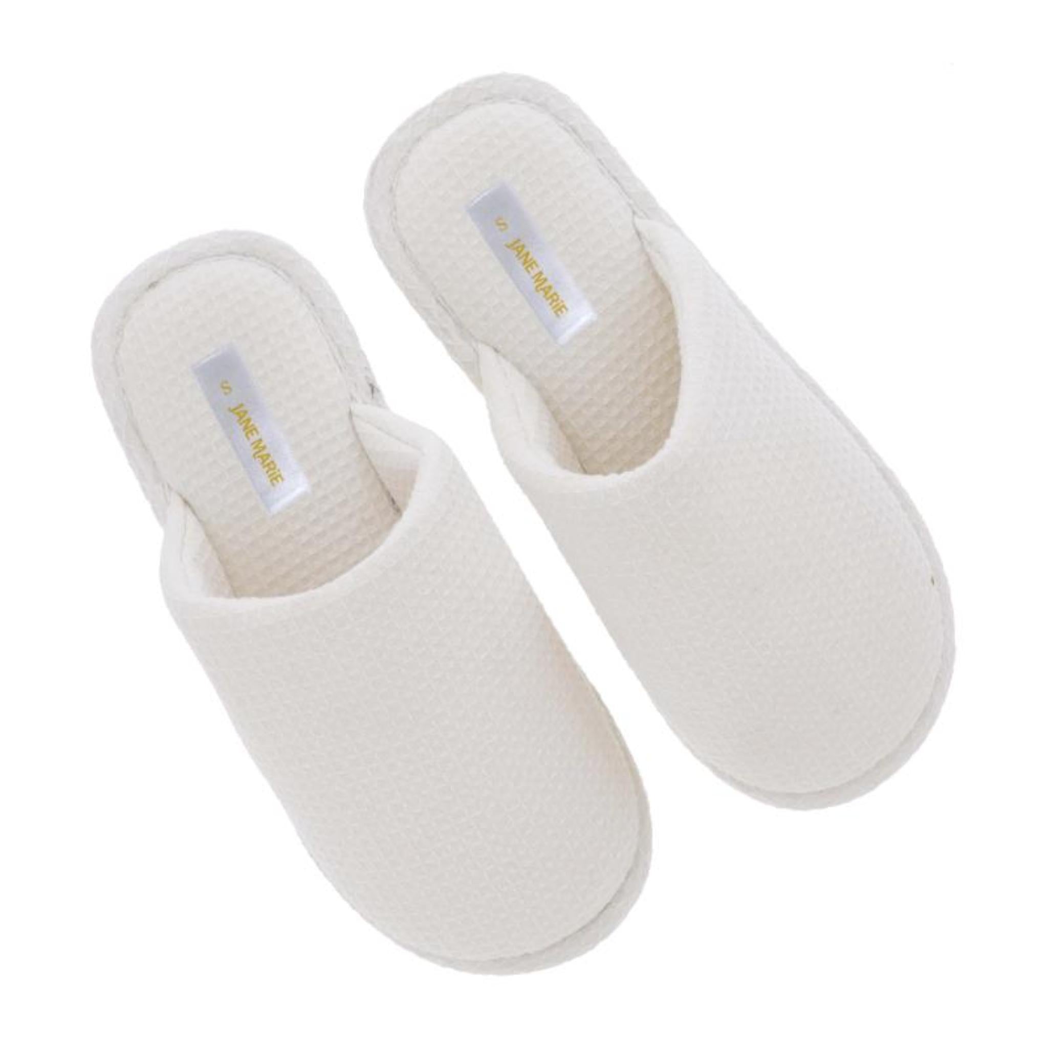 White Closed Toe Slipper Assortment