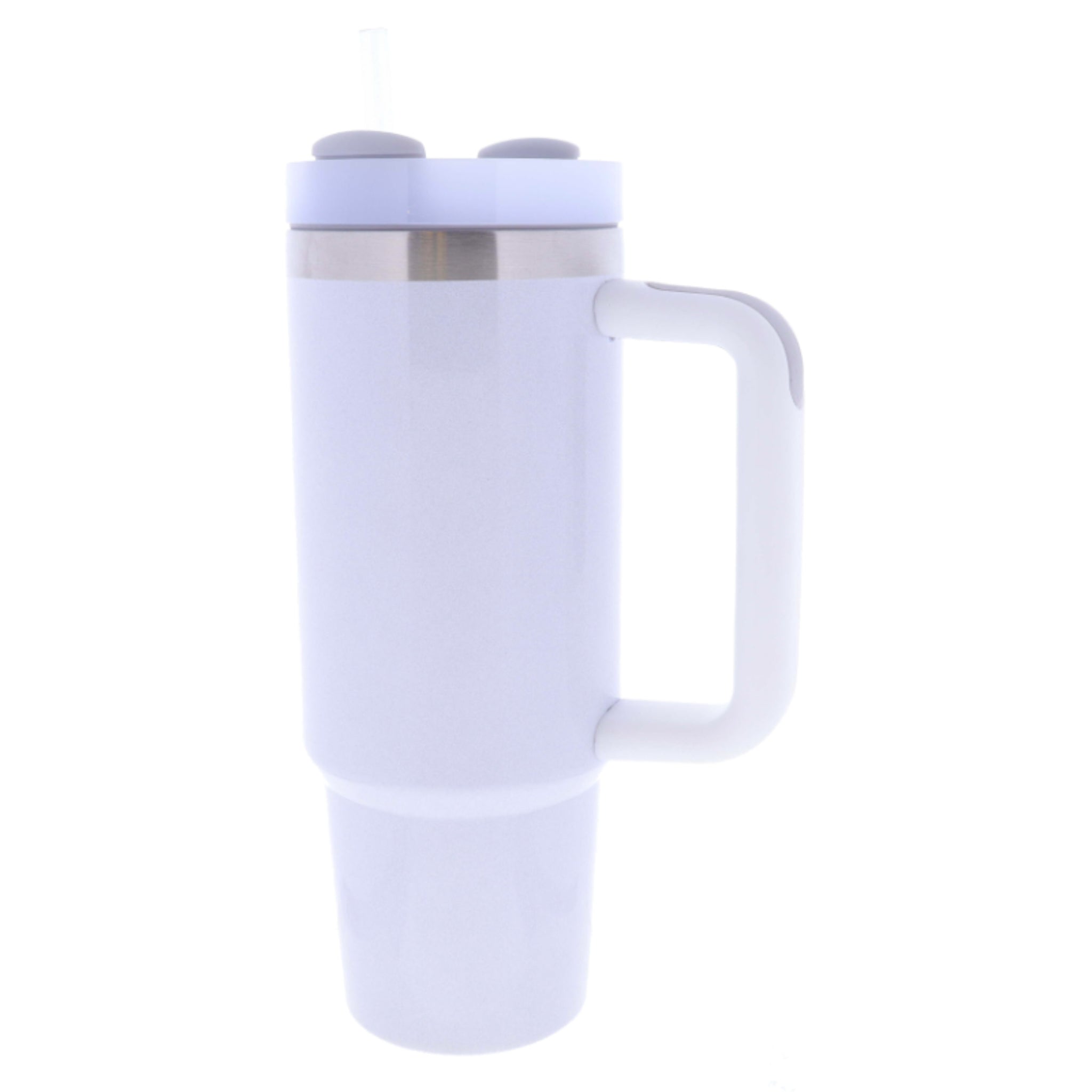 AUBERGE ホワイトモールスキン Pearl White 30 Oz. Tumbler With Straw and Handle