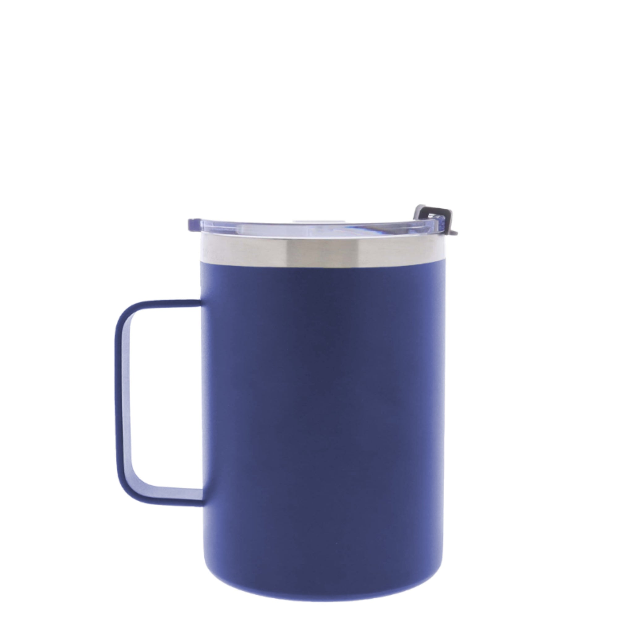 Steel 16 Oz Mug with Clear Flip Lid
