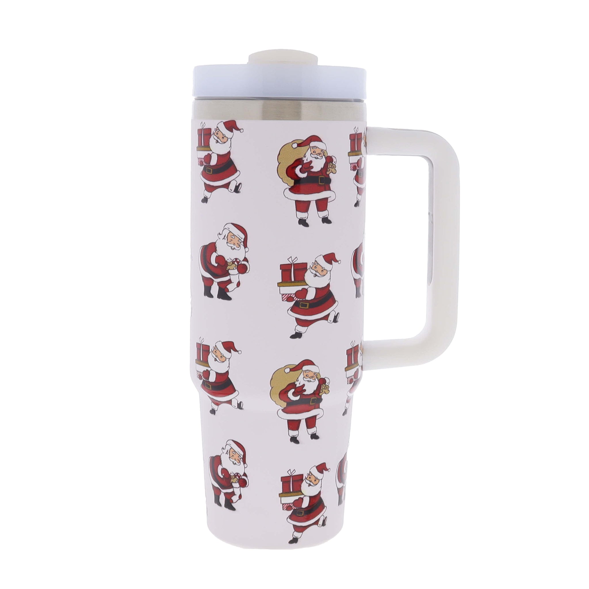 Checkin' His List 30 Oz. Tumbler With Straw and Handle