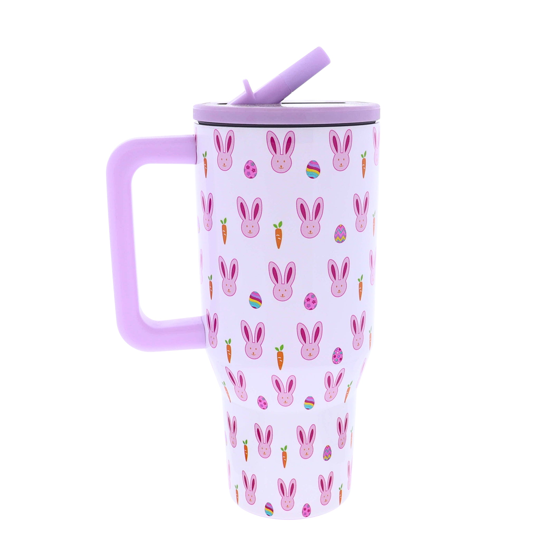 Hoppy Easter 30 Oz. Tumbler With Flip Straw and Handle