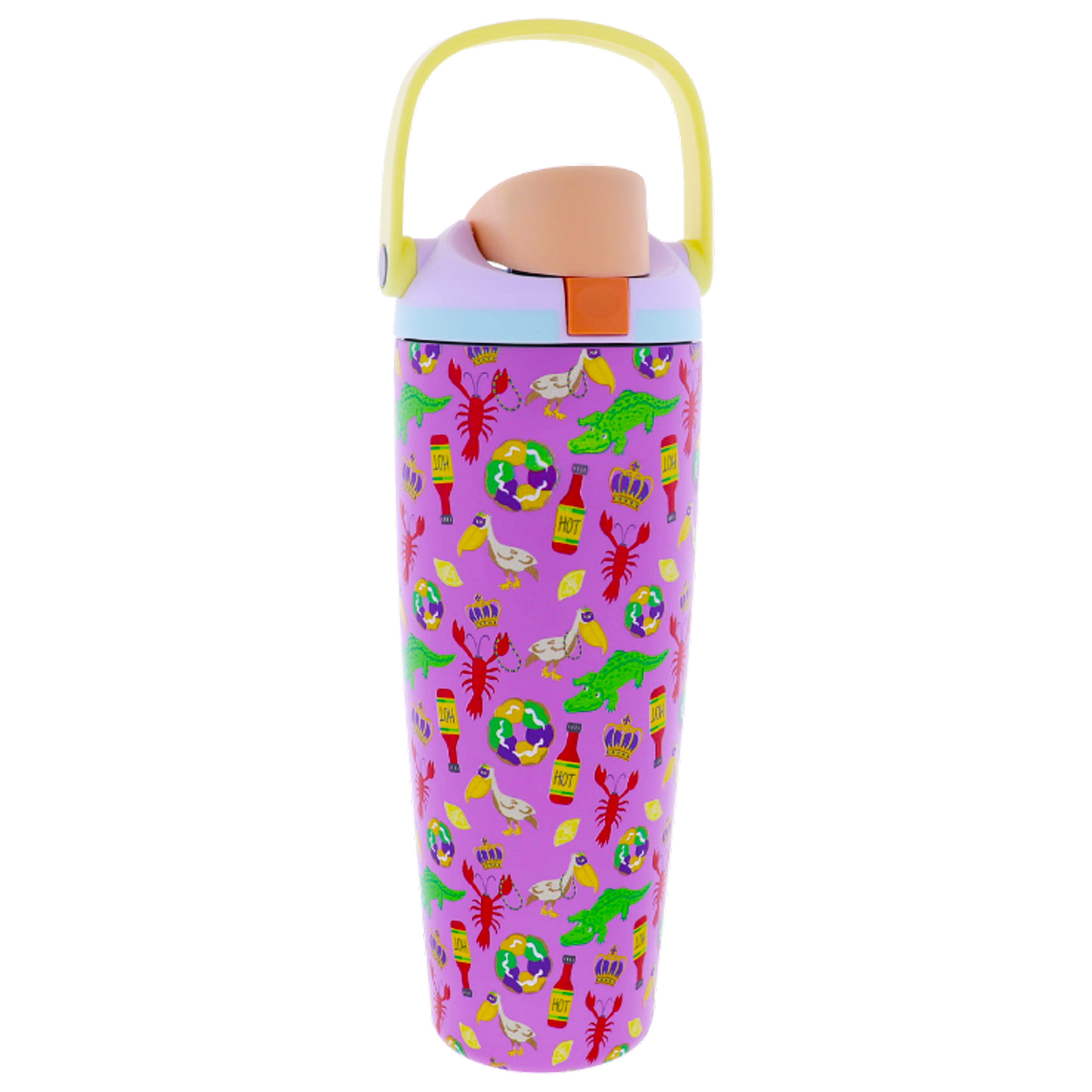 Good Times 30 Oz. Water Bottle with Bucket Handle and Straw Cap