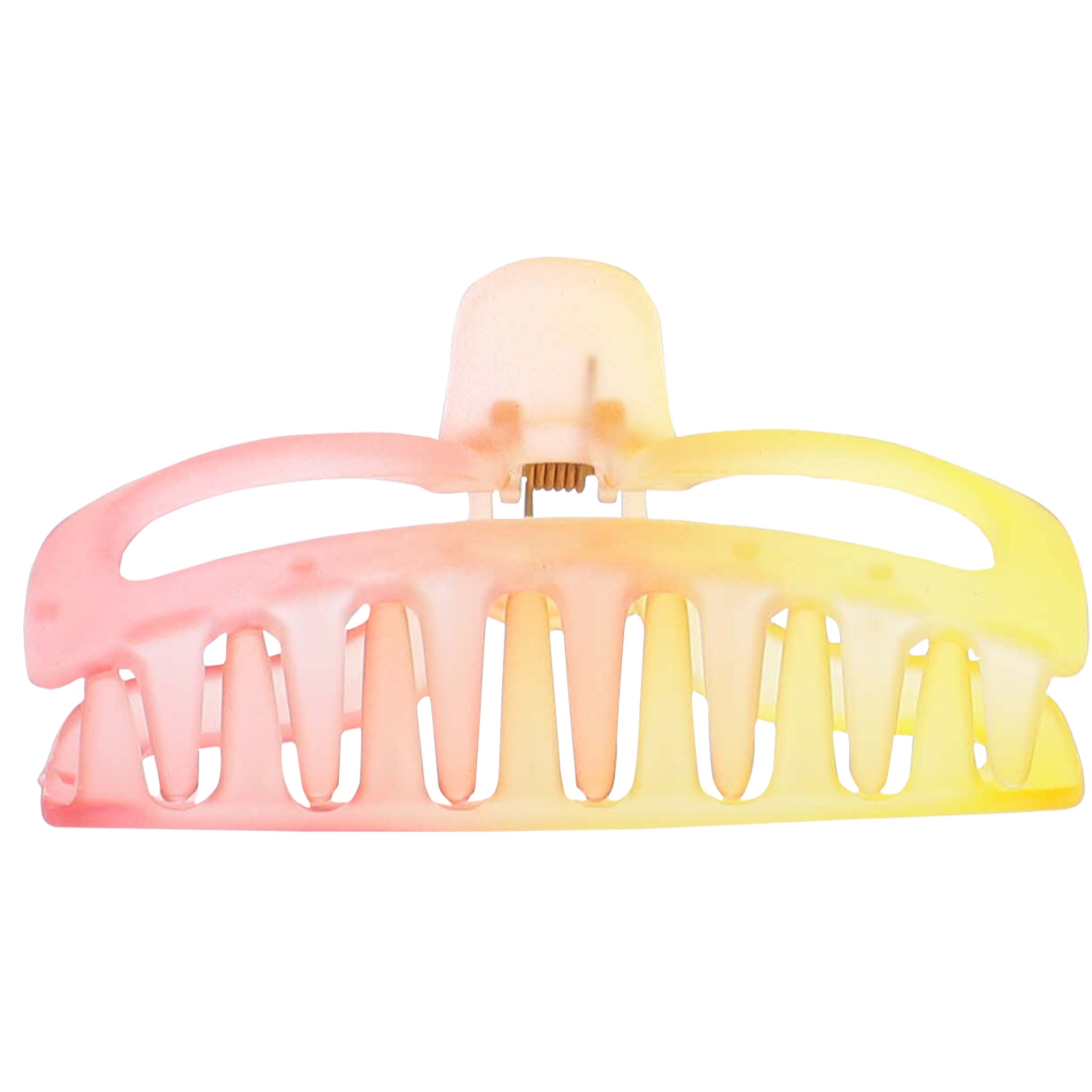 Orange Ombre Curved Hair Clip