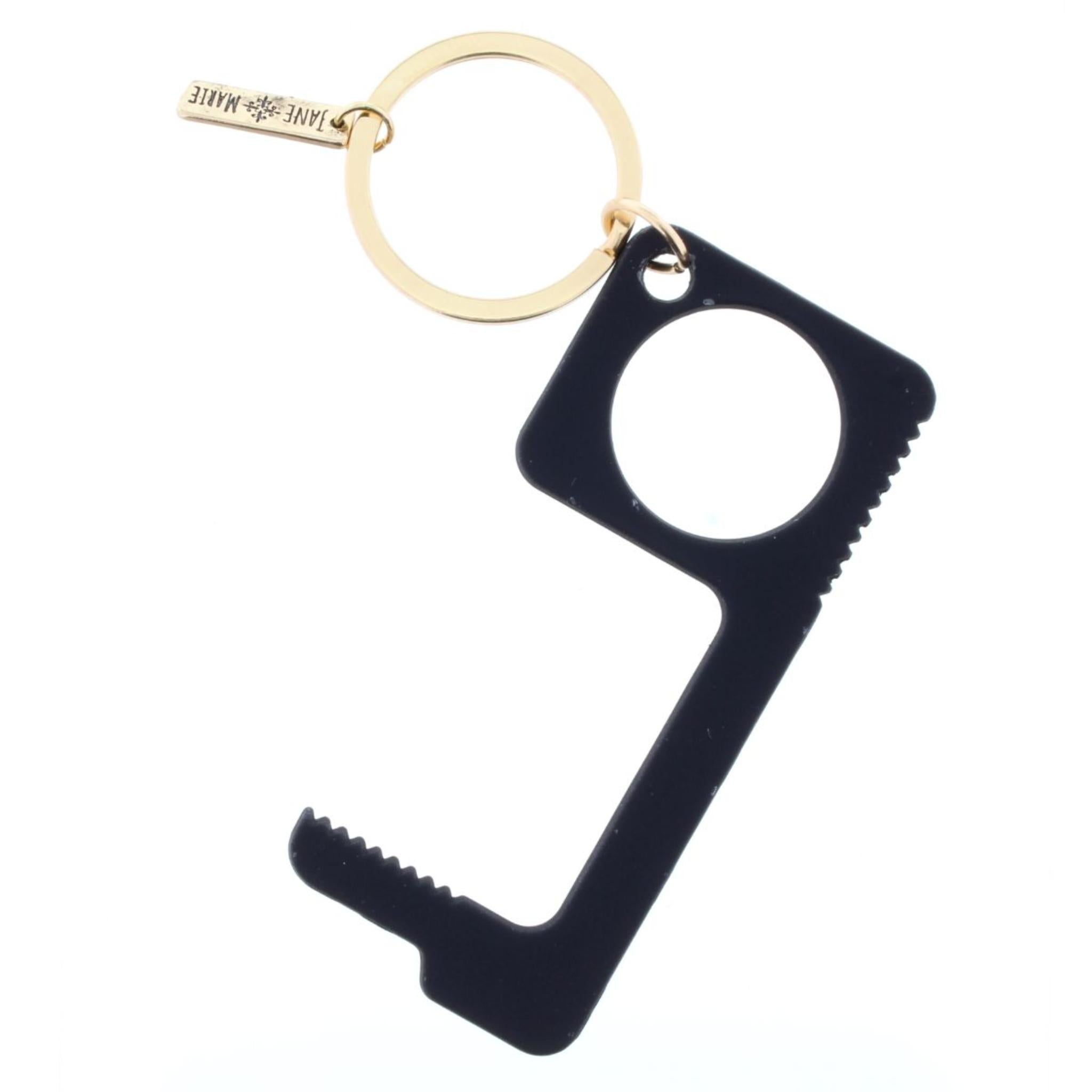 Black Touchless Key Keychain