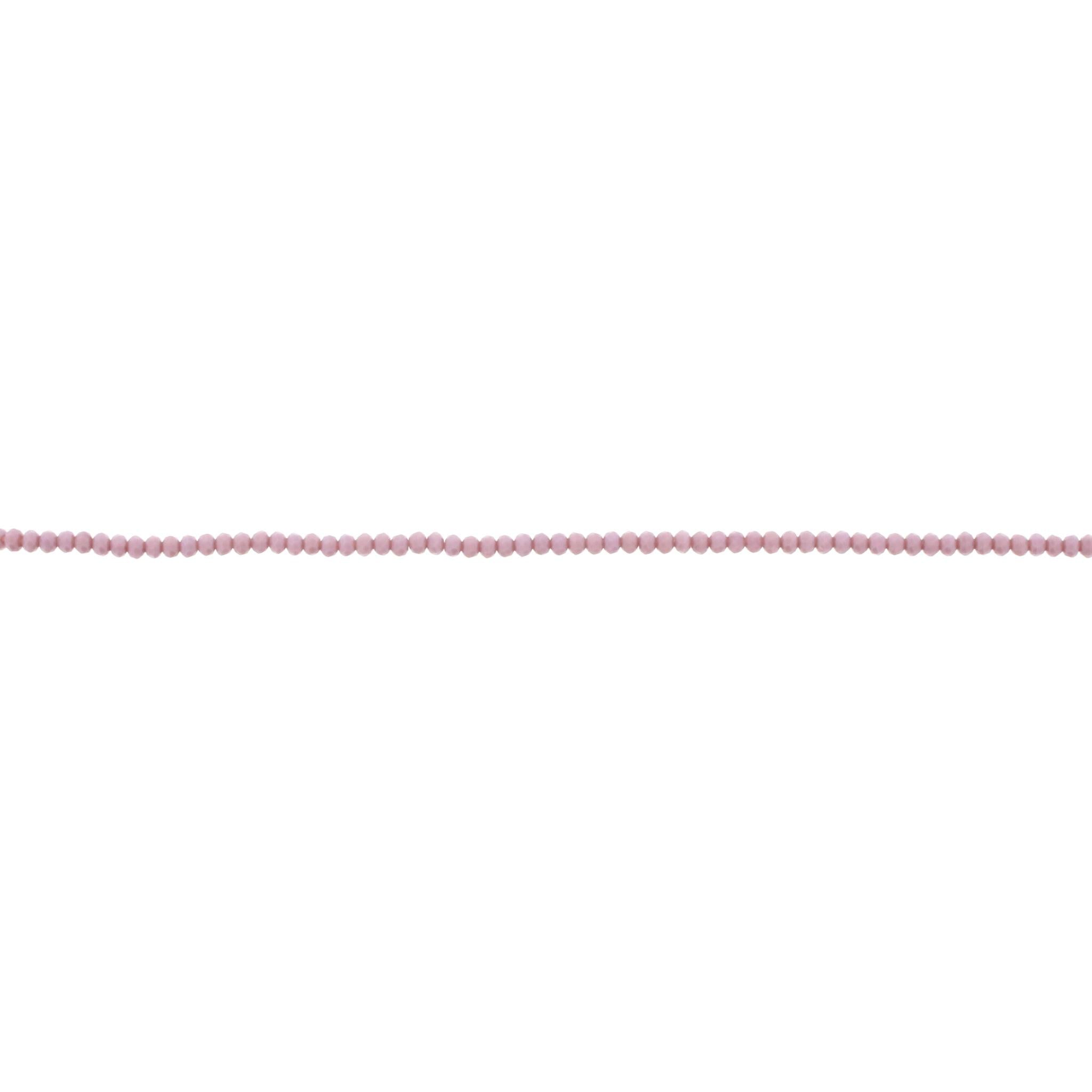 18" Lavender Beaded Delicate Layering Necklace, 3" Ext