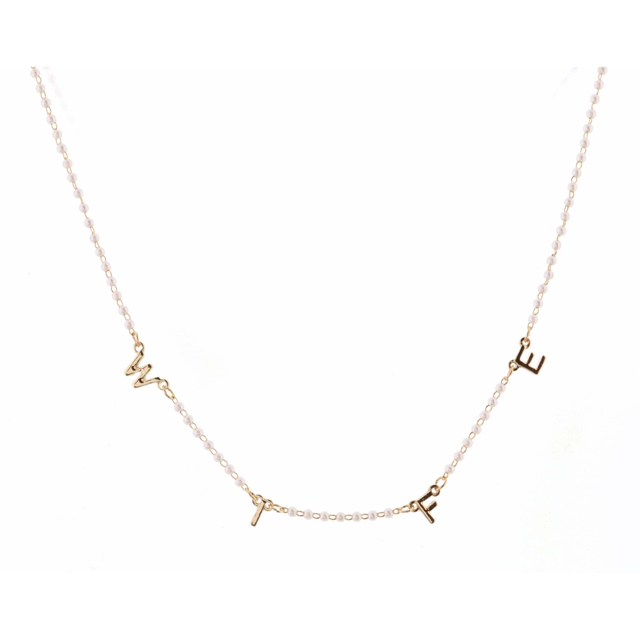 16" Faceted Pearl Wife Necklace, 3" Ext