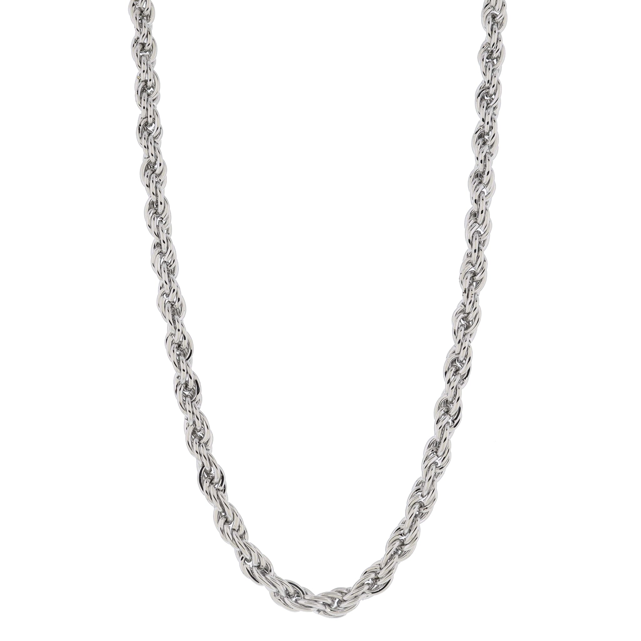 Make Mine Golden! 18K Gold Plated Chunky Silver Rope Chain Necklace