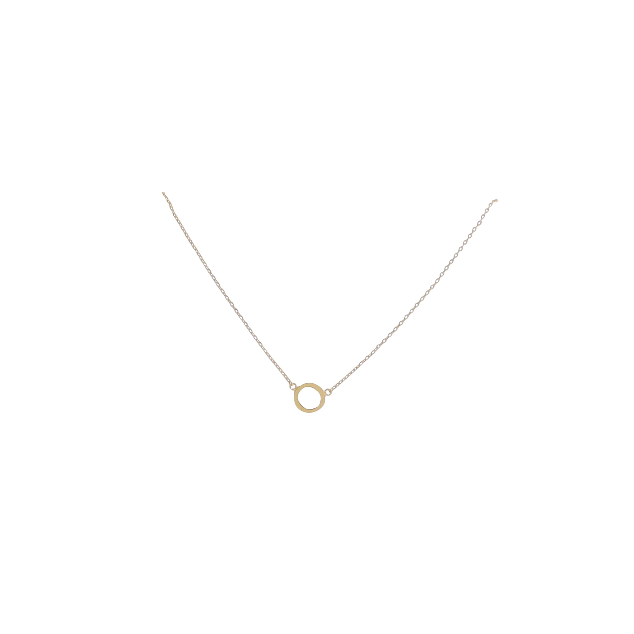 Kids Kids 15" 18K Gold Plated Initial "O" Chain Necklace