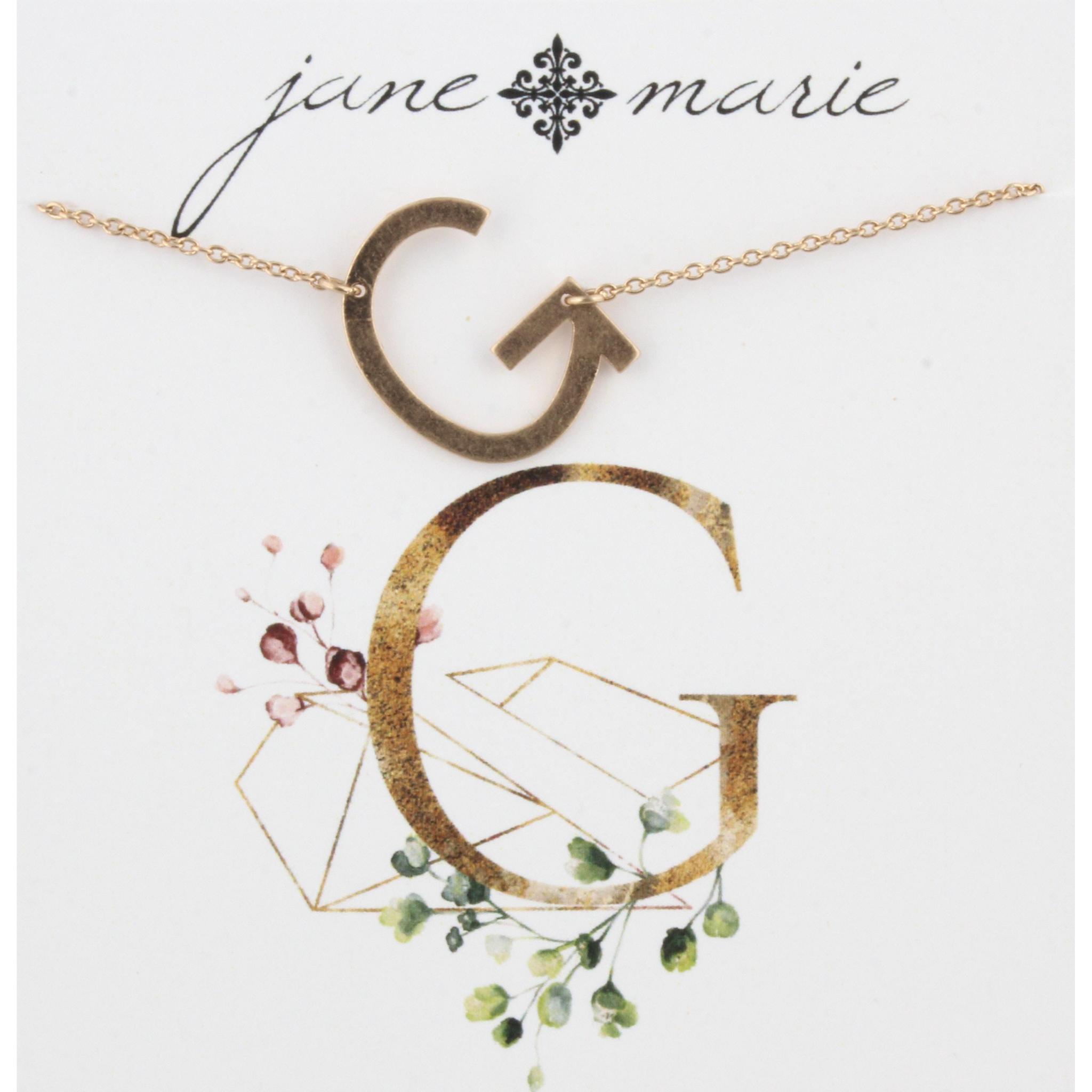 Gold G Initial Bracelet
