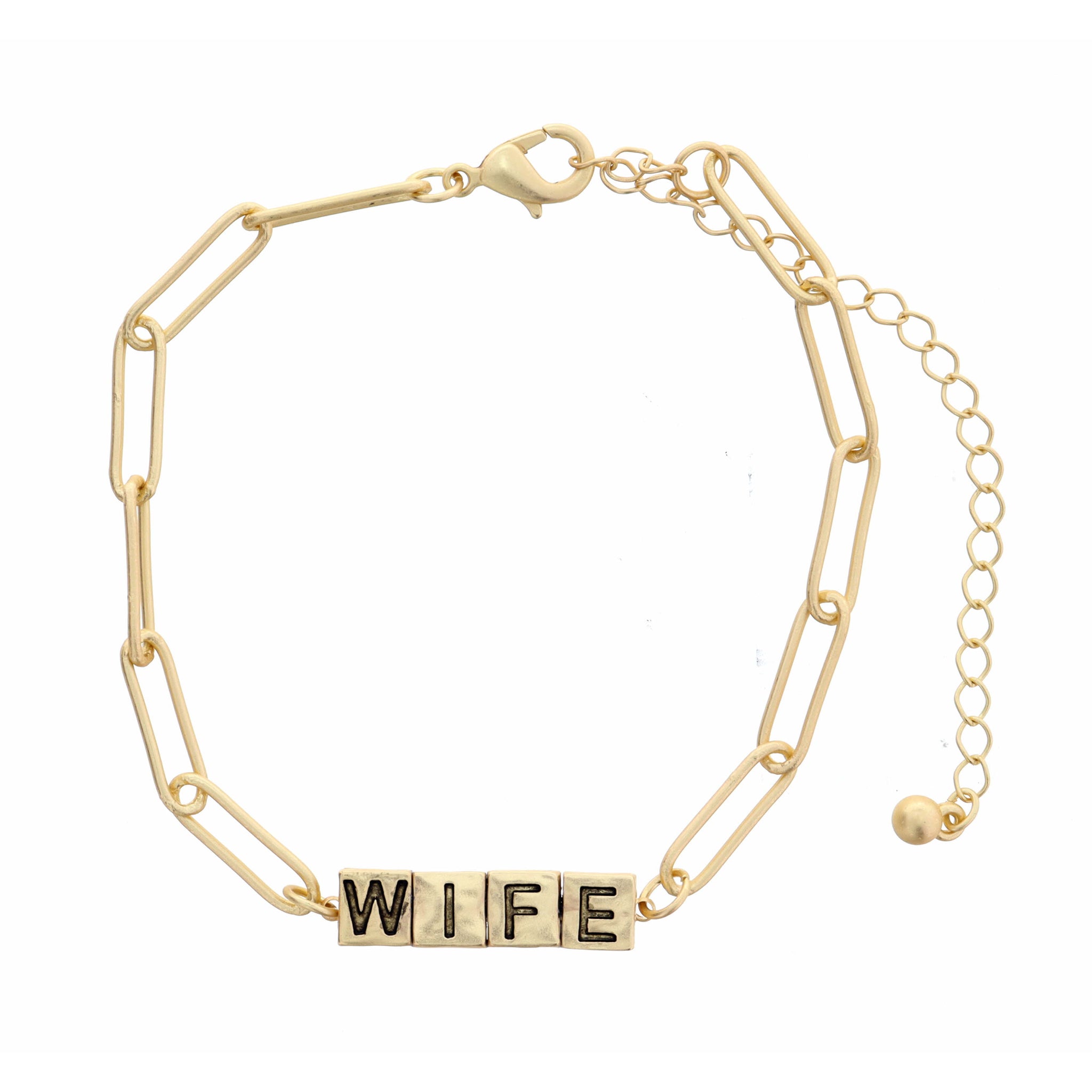Wife Word Bar Bracelet