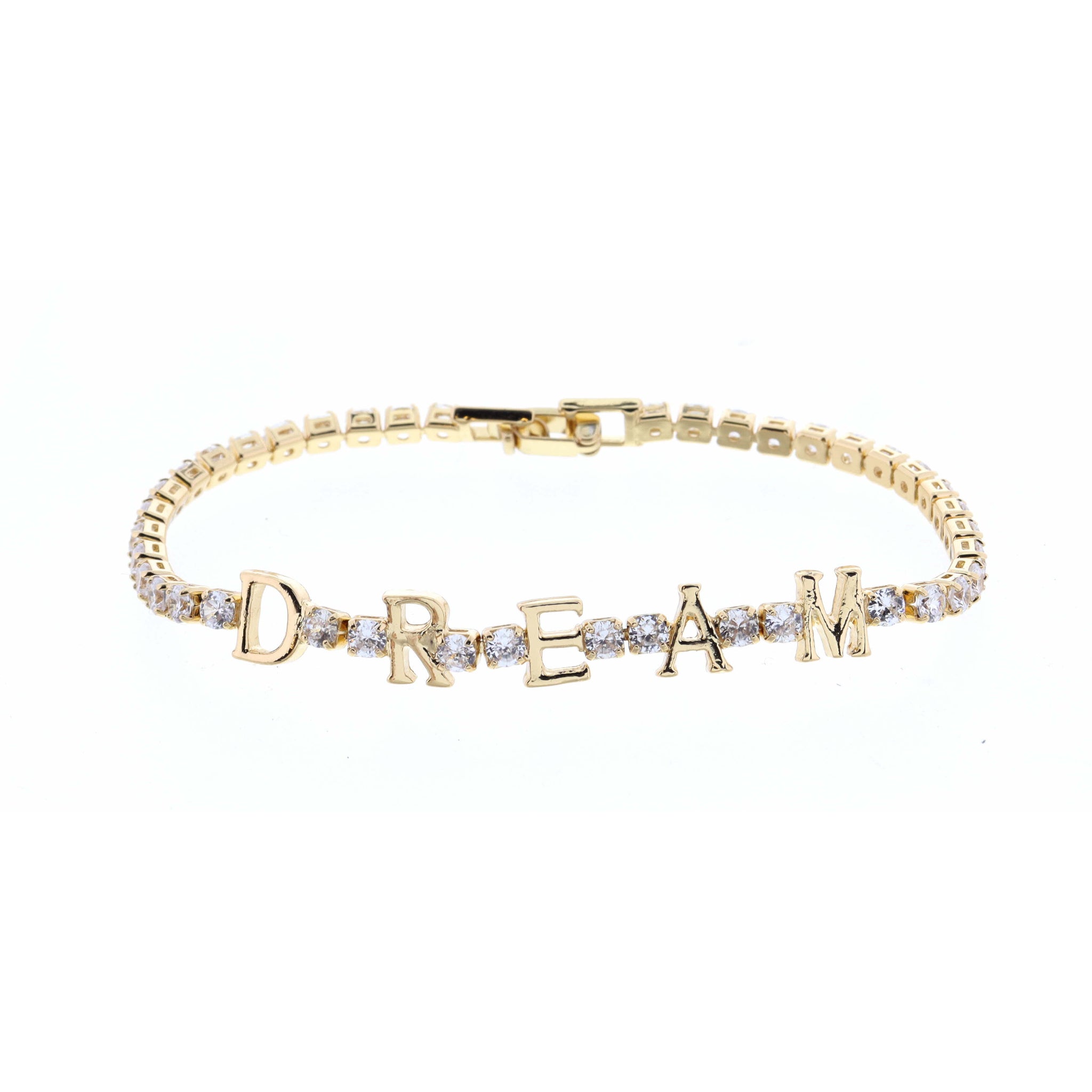 Clear Crystals with Gold Dream Bracelet