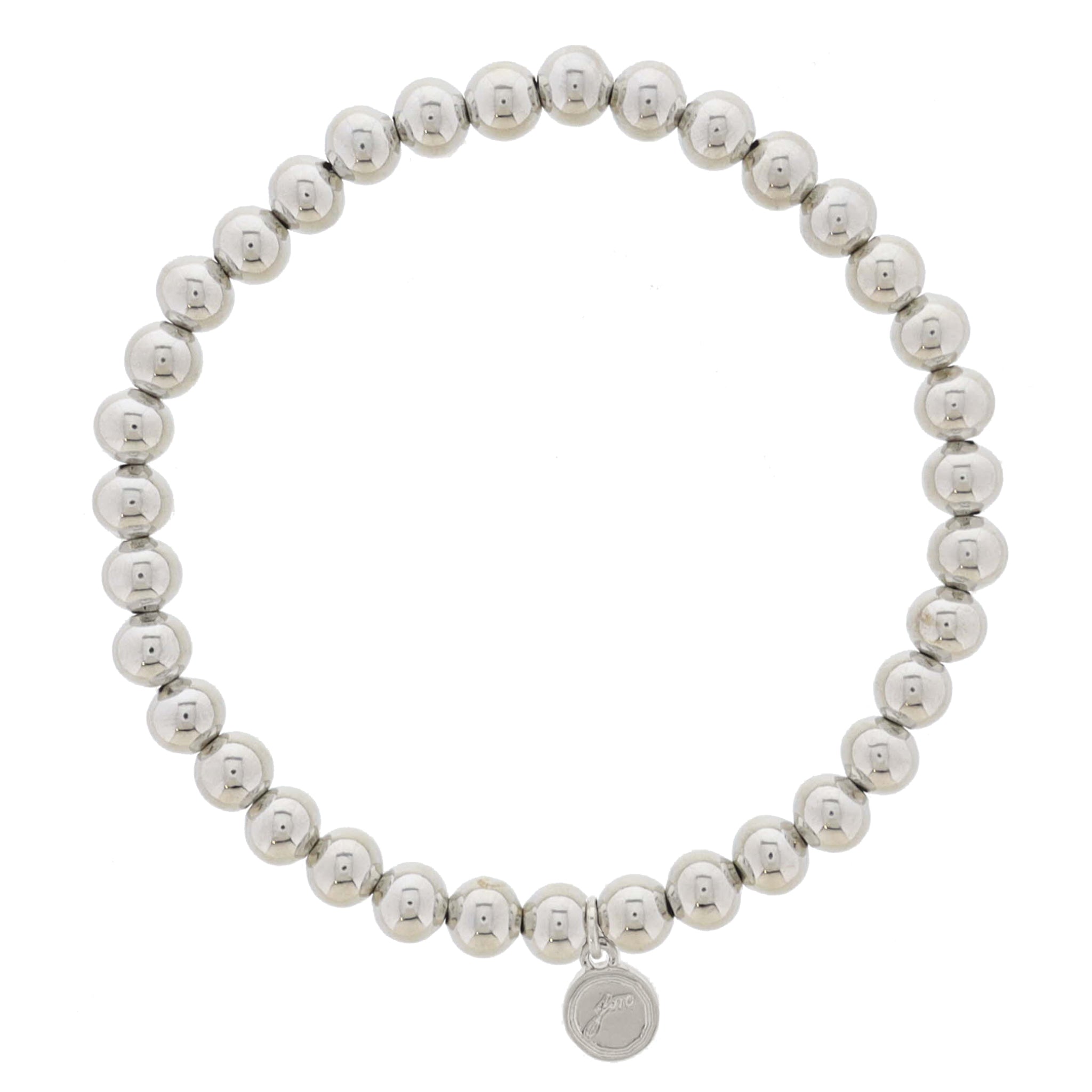 My Golden Chain! 18K White Gold Plated Larger Ball Beaded Bracelet