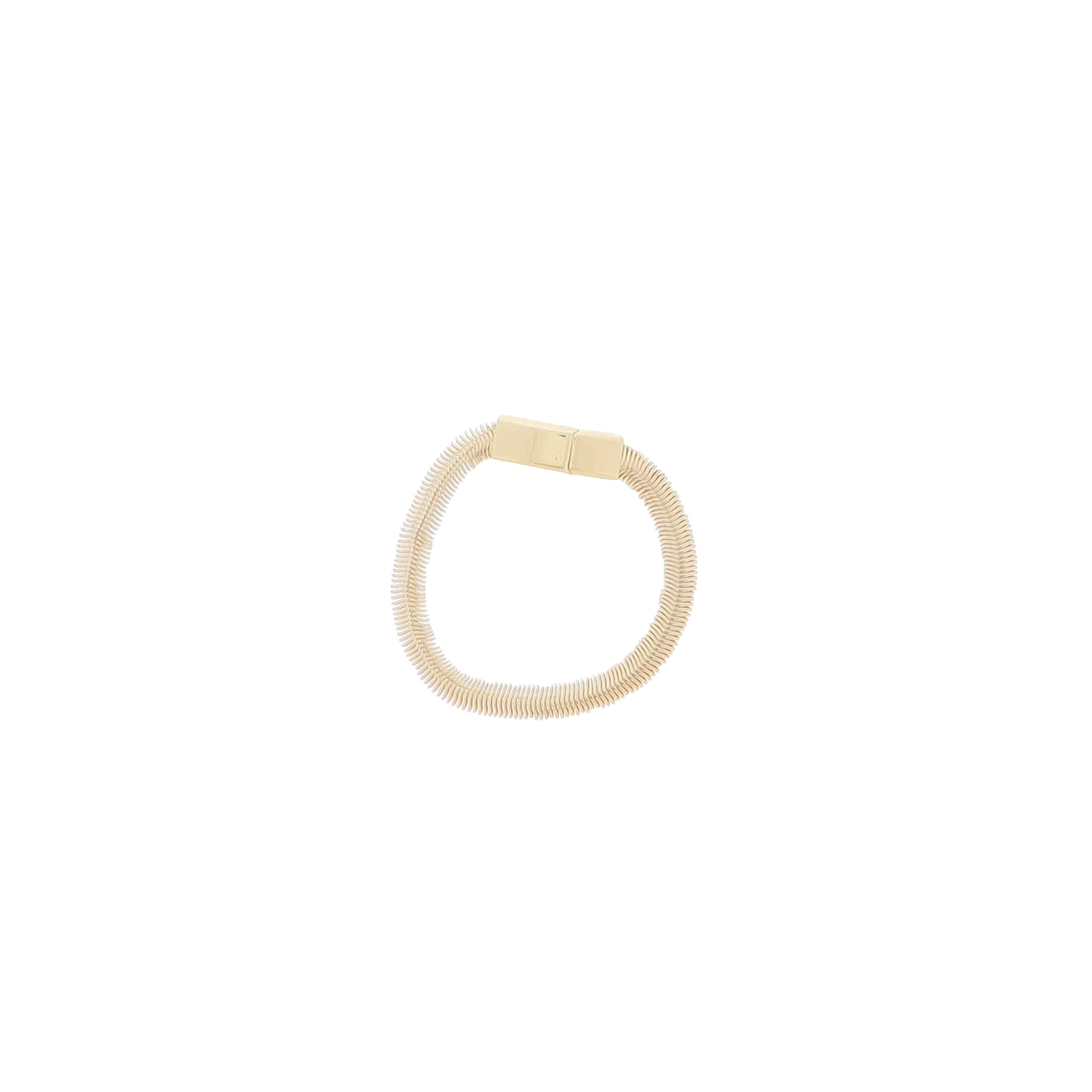 Gold Snake Chain Bracelet with Magnetic Closure