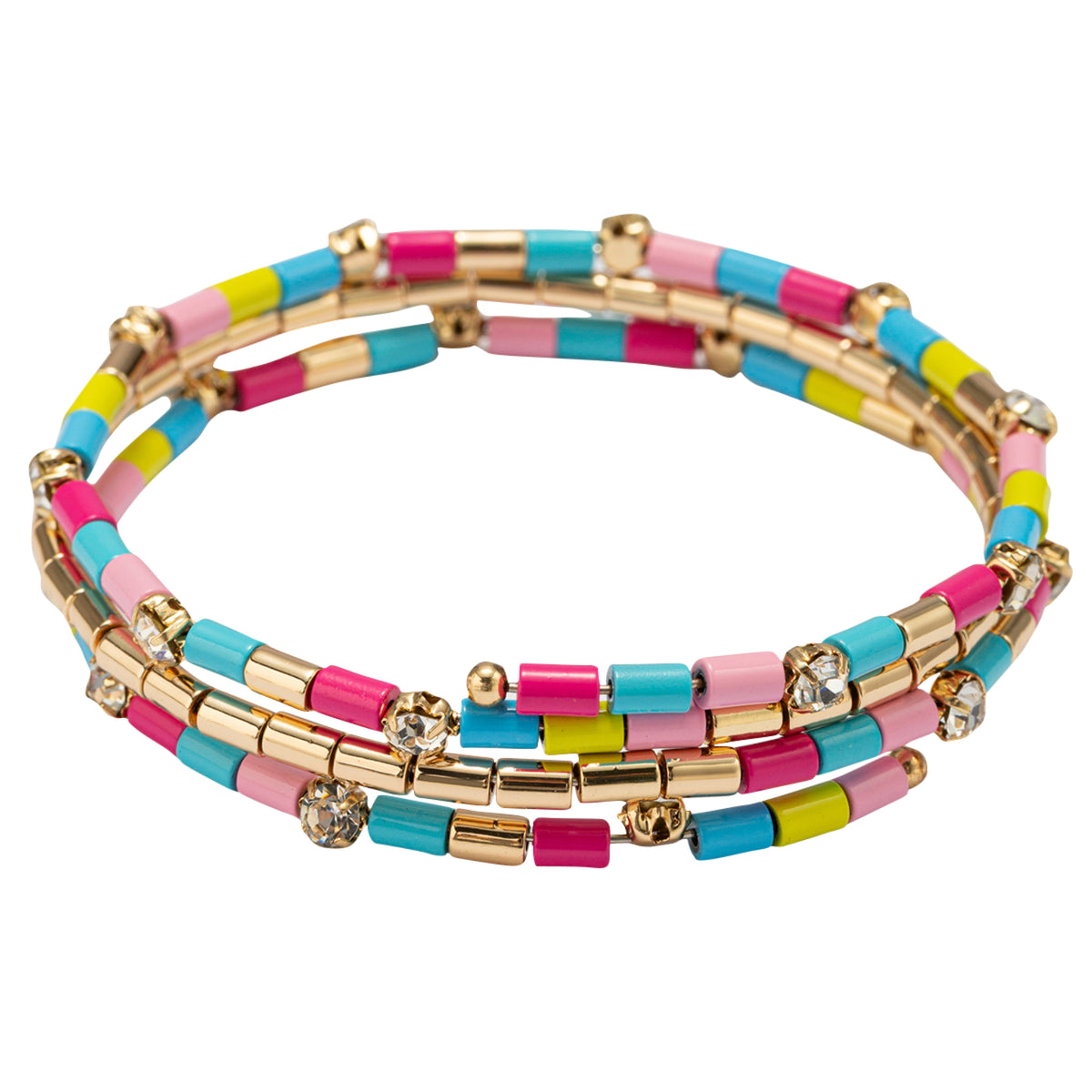 Deandra CZ Gold Heart Adjustable Wrap Bracelet – Gemelli Jewelry NWT Mixed Feelings Wrap Bracelet display picture 1