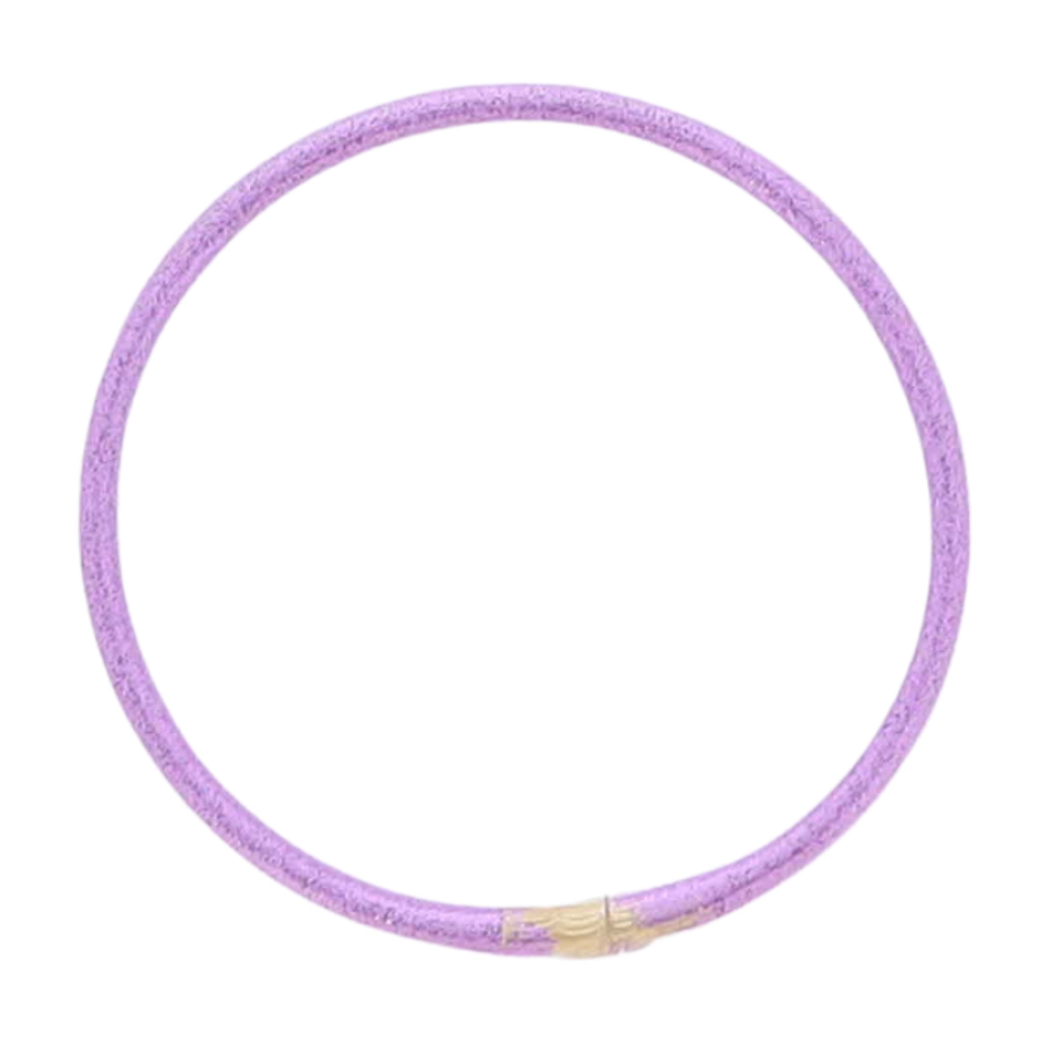 Kids Purple Glitter Tube Bracelet