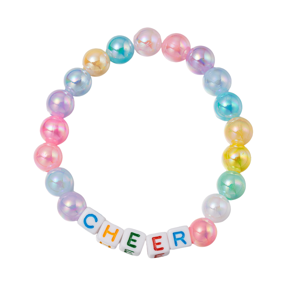 Kids Multi AB with "Cheer" Stretch Bracelet