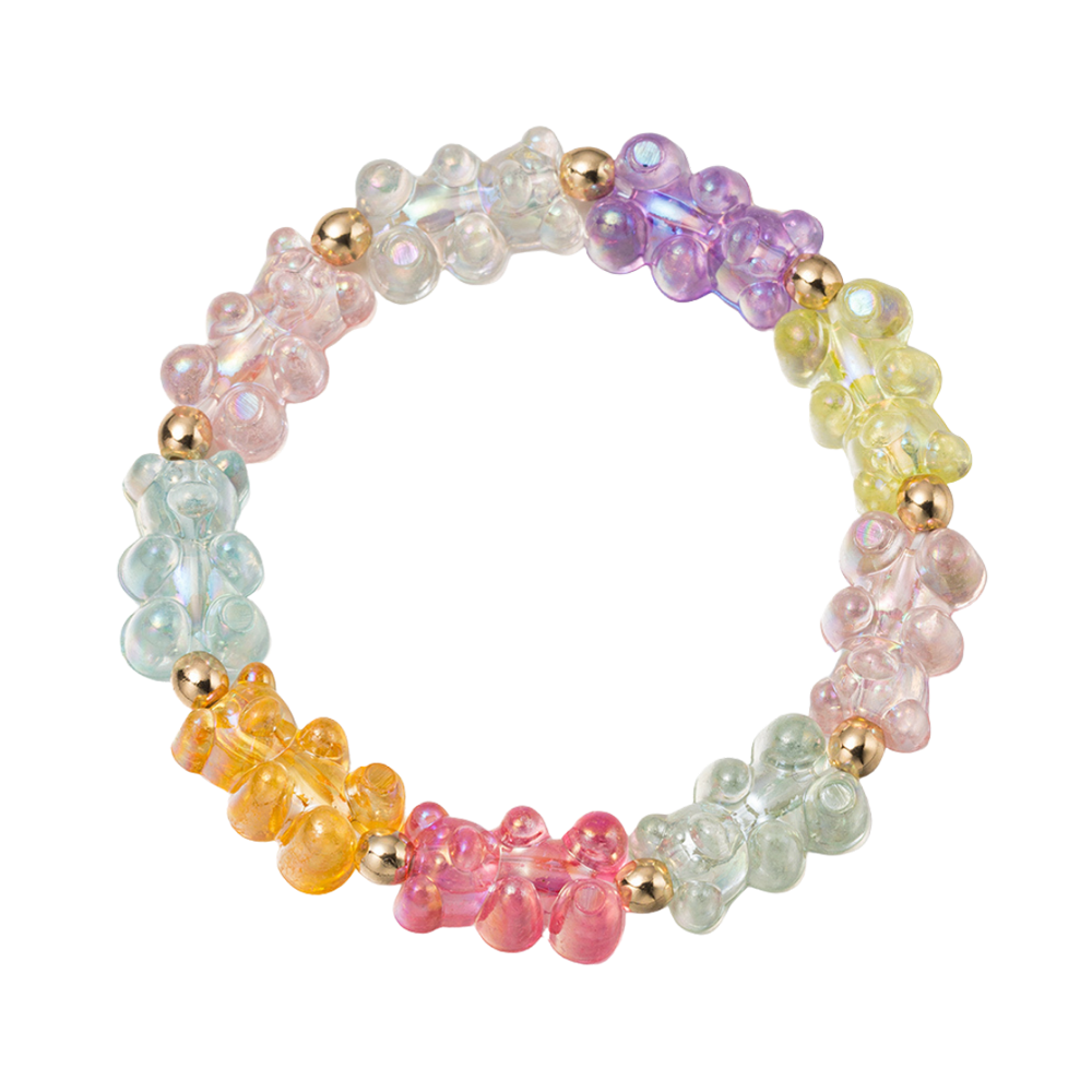 Kids Multi Gummy Bear Stretch Bracelet