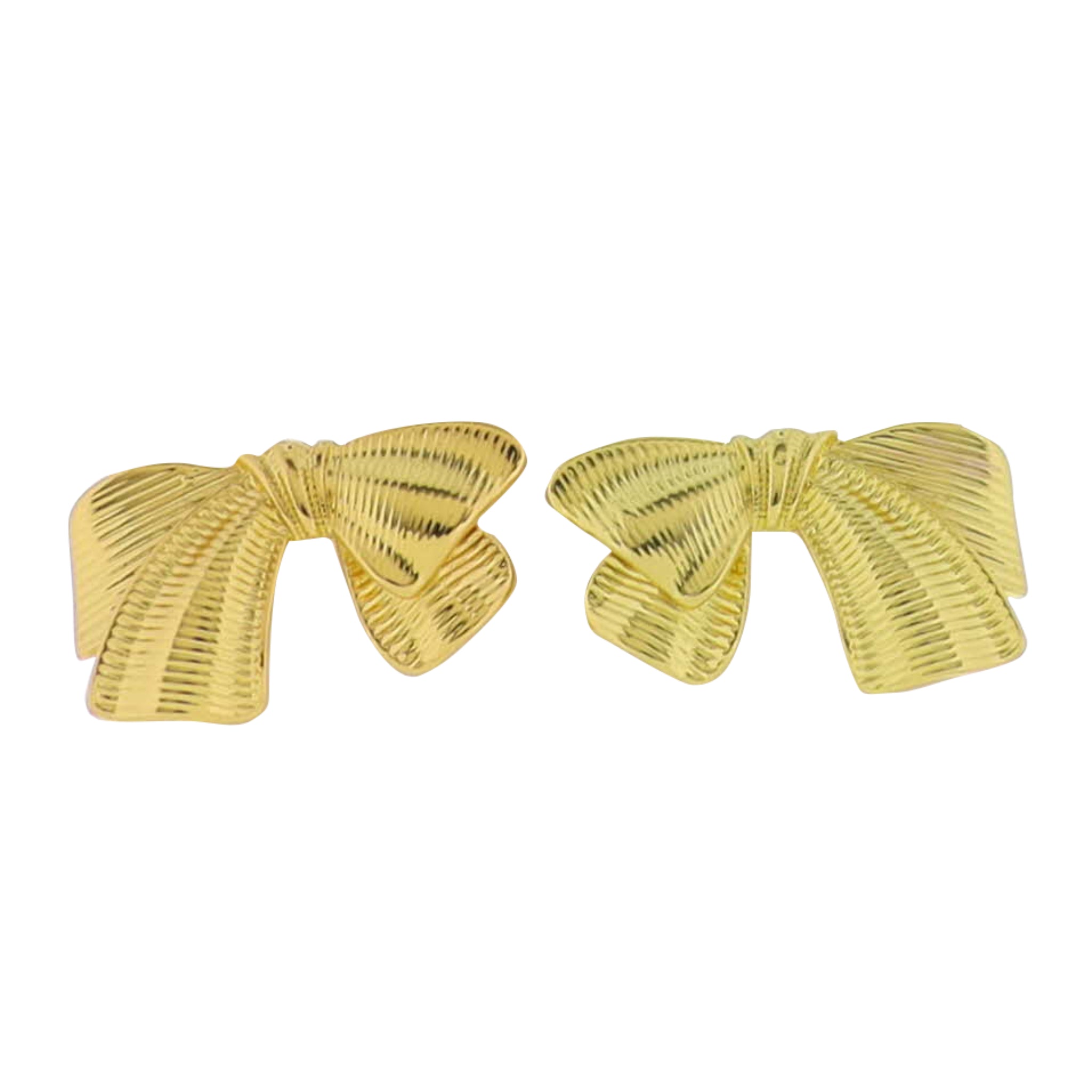 Gold Bow Earring