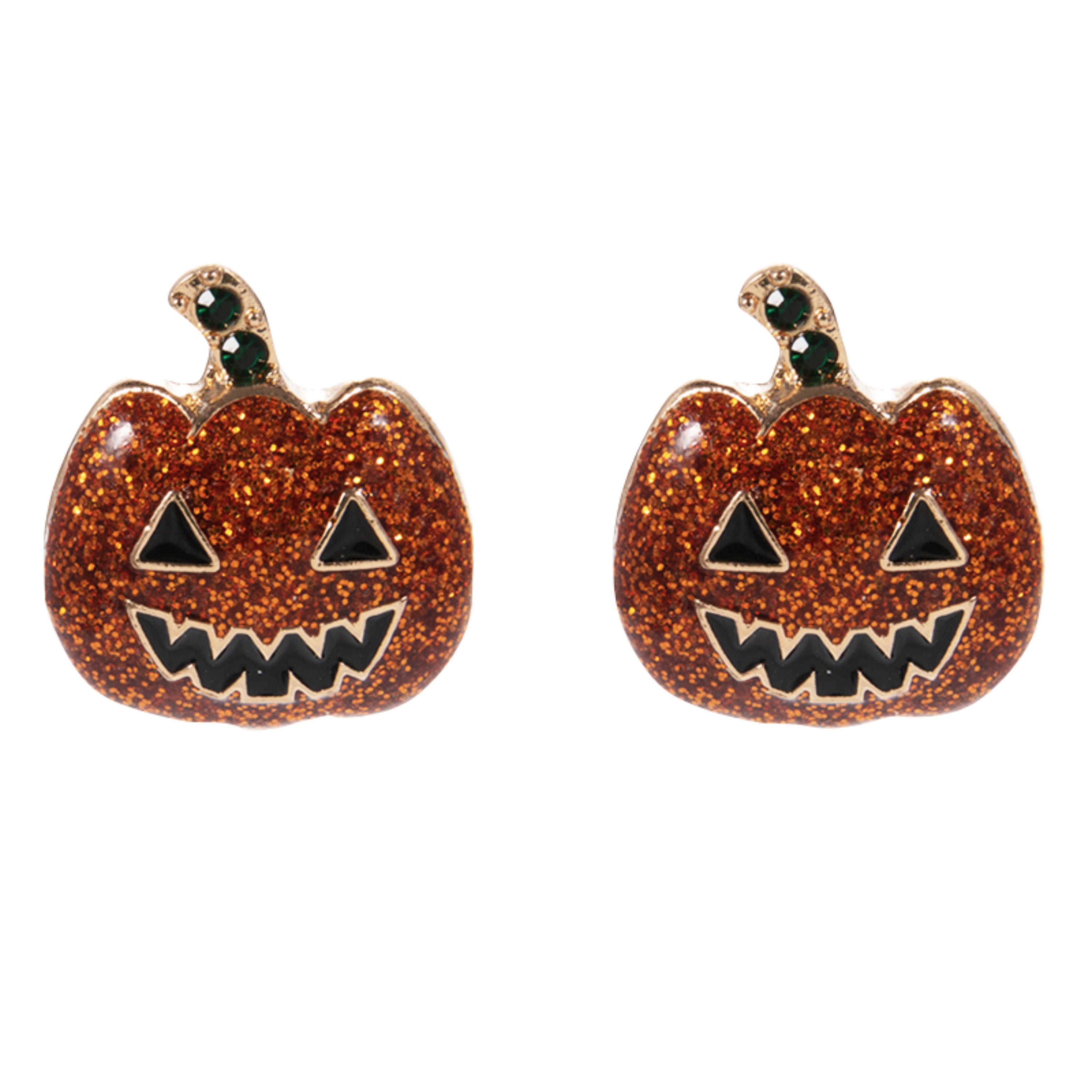 Enamel, Crystal Jack O' Lanterns Earring